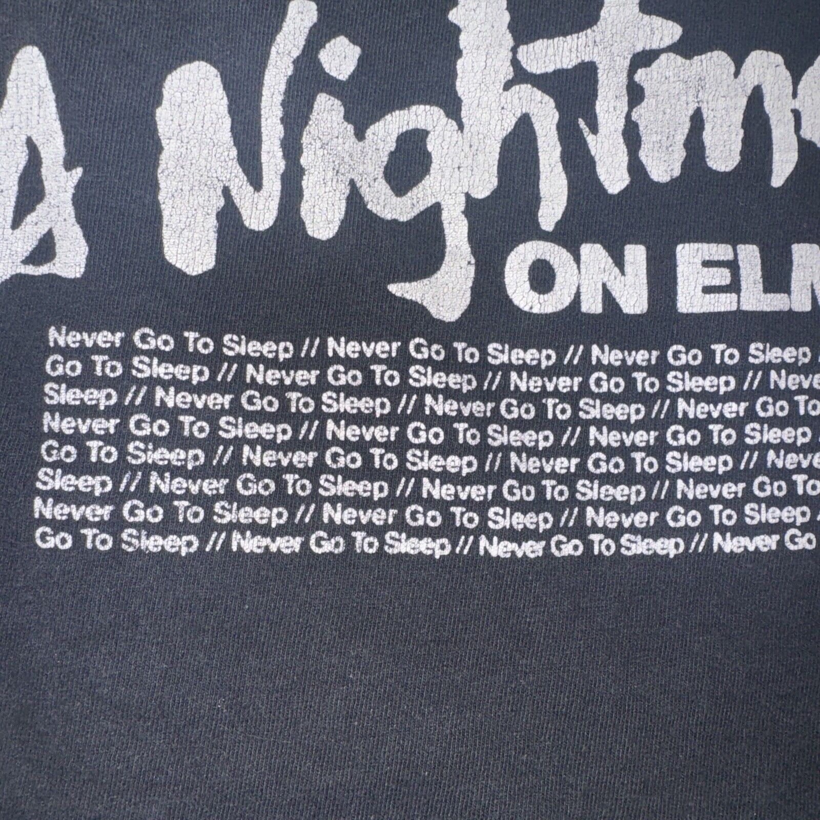 Band Tees × Vintage A Nightmare On Elm Street Medium 19x27 Long Sleeve Black Size US M / EU 48-50 / 2 - 4 Thumbnail
