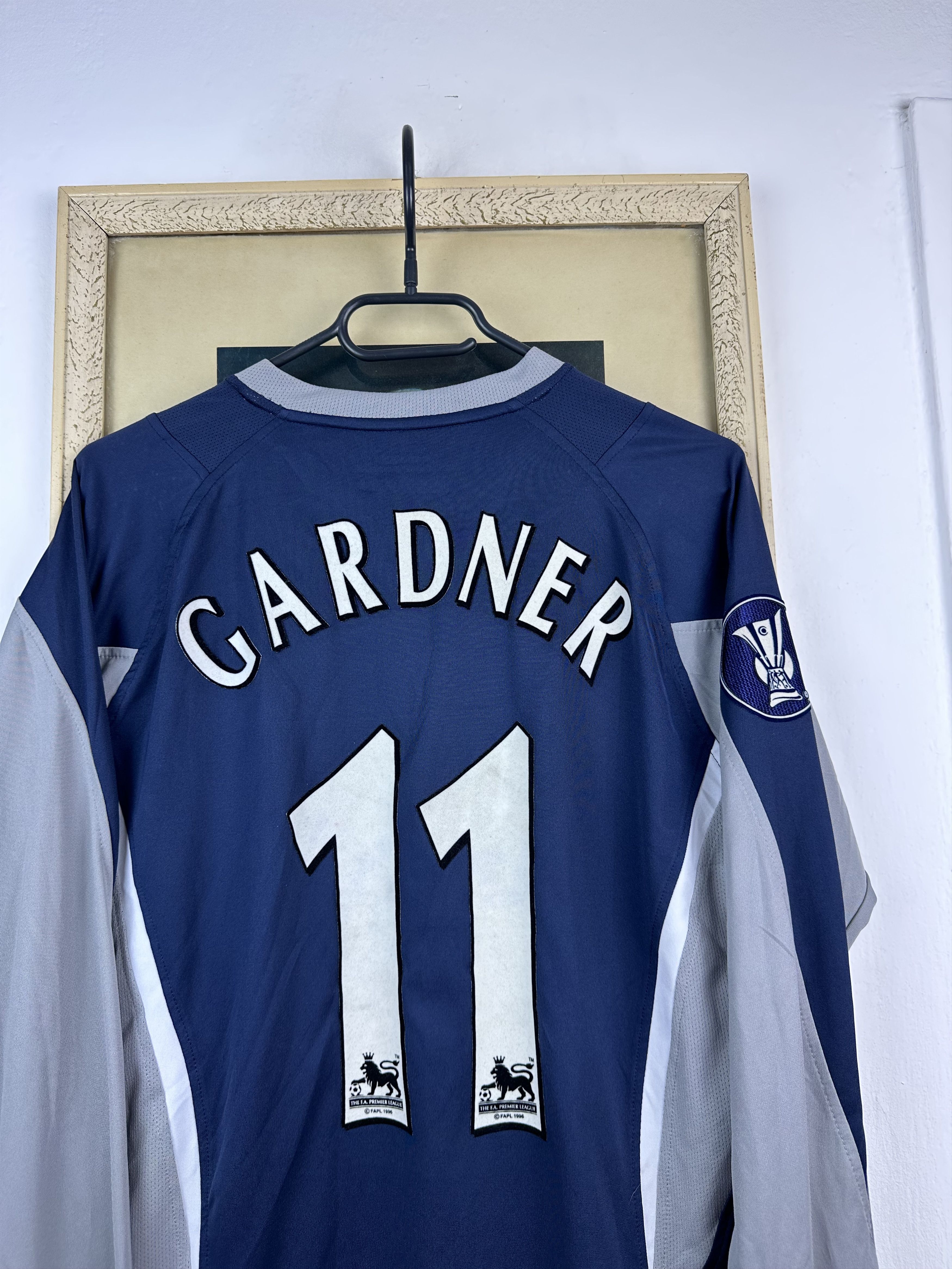 Vintage Bolton football shirt 2005 Long Sleeve #11 Gardner UEFA Cup Size US M / EU 48-50 / 2 - 2 Thumbnail