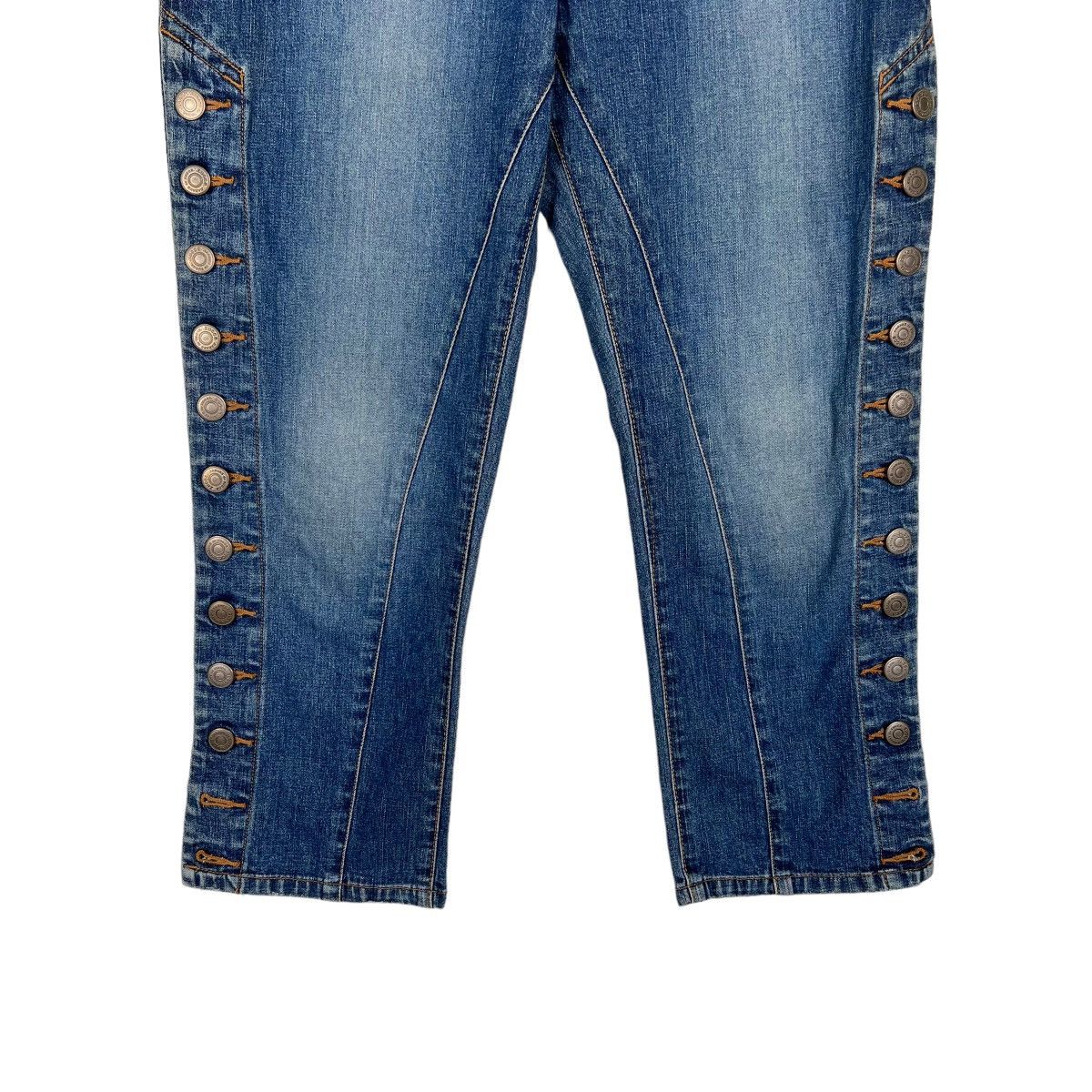 CABANE de ZUCCa × Issey Miyake × Zucca 🔥 ZUCCA BUTTON SIDE DENIM Size 28" / US 6 / IT 42 - 4 Thumbnail