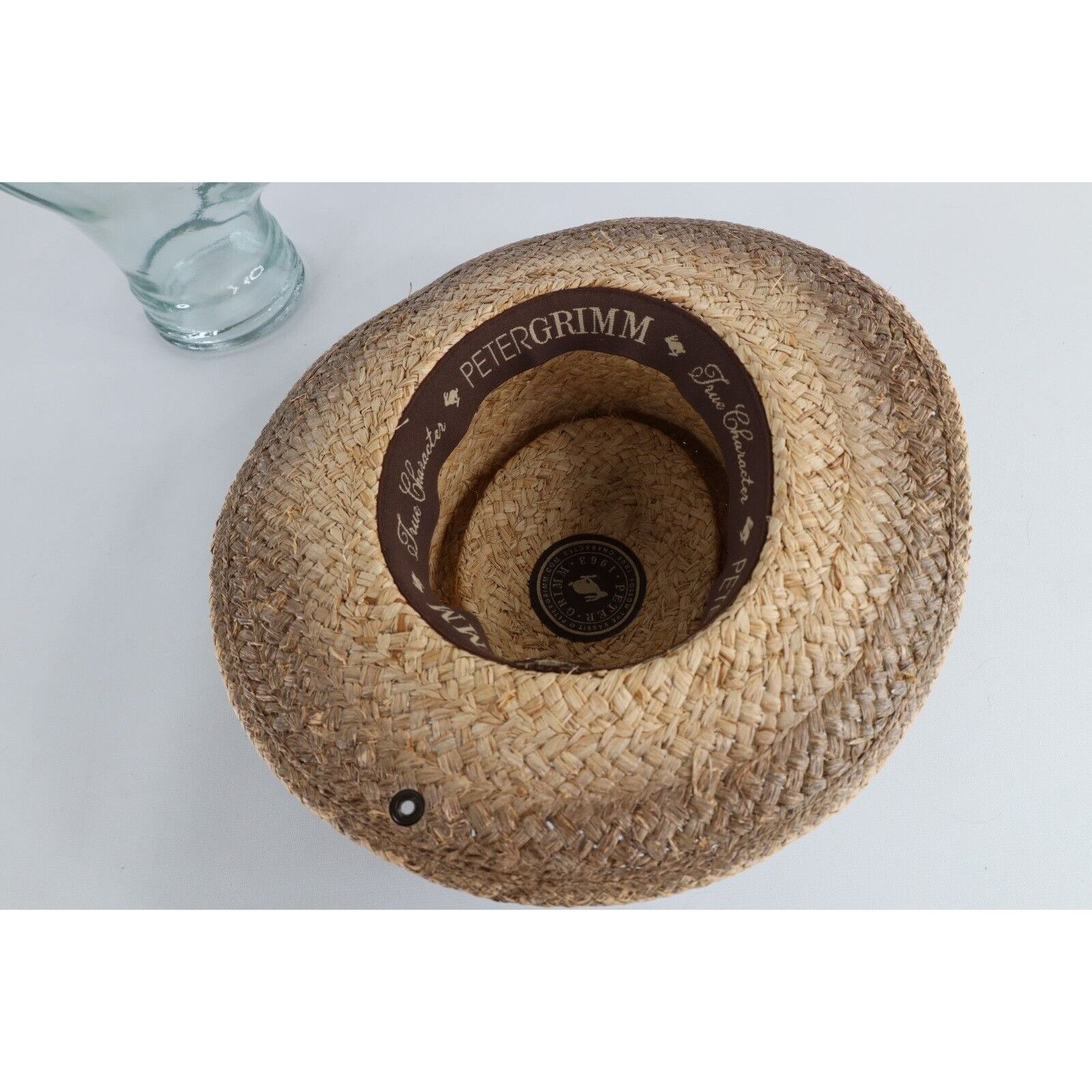 Vintage Vintage Peter Grimm True Character Natural Straw Golfing Hat Size ONE SIZE - 10 Thumbnail
