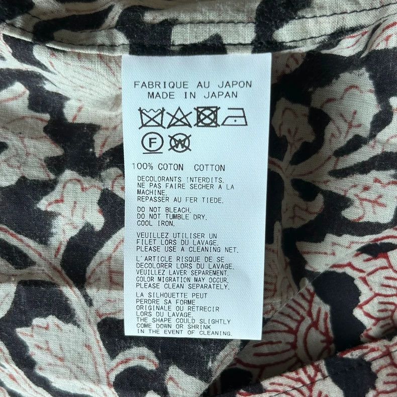 Yohji Yamamoto Yohji Yamamoto Yohji Yamamoto Floral Short Sleeve Shirt Size US L / EU 52-54 / 3 - 6 Thumbnail