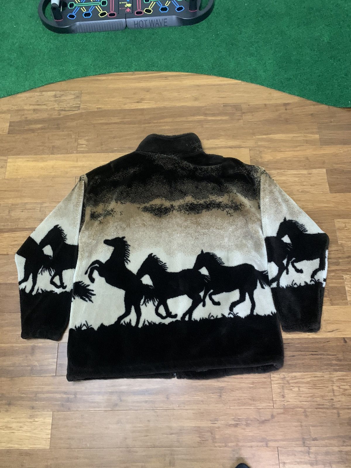 Vintage Vintage Black Mountain Horse Full Zip Fleece Jacket Size US XL / EU 56 / 4 - 4 Thumbnail