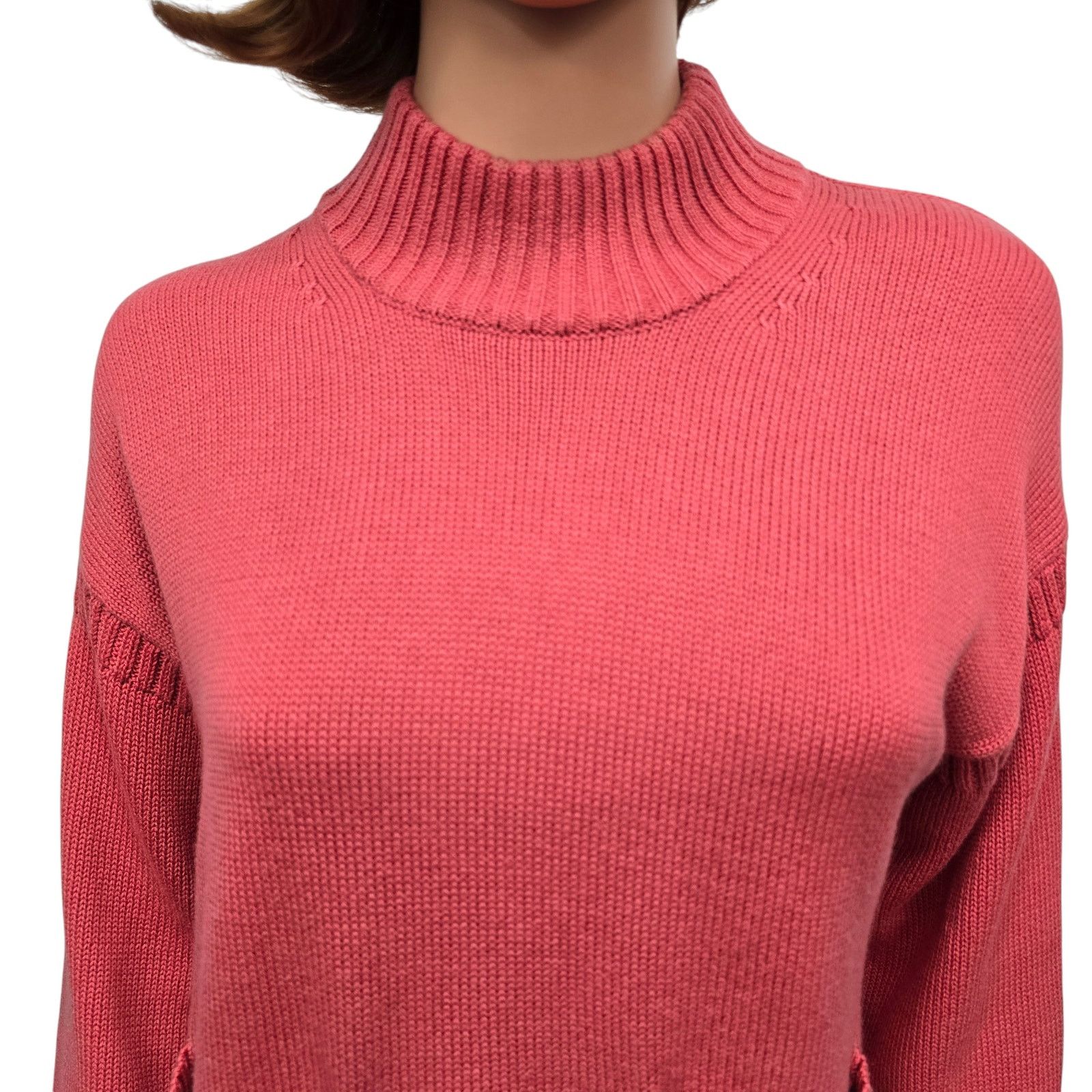 J.Crew J. Crew Cotton Cashmere Patch Pocket Mockneck Sweater XS Size XS / US 0-2 / IT 36-38 - 5 Thumbnail