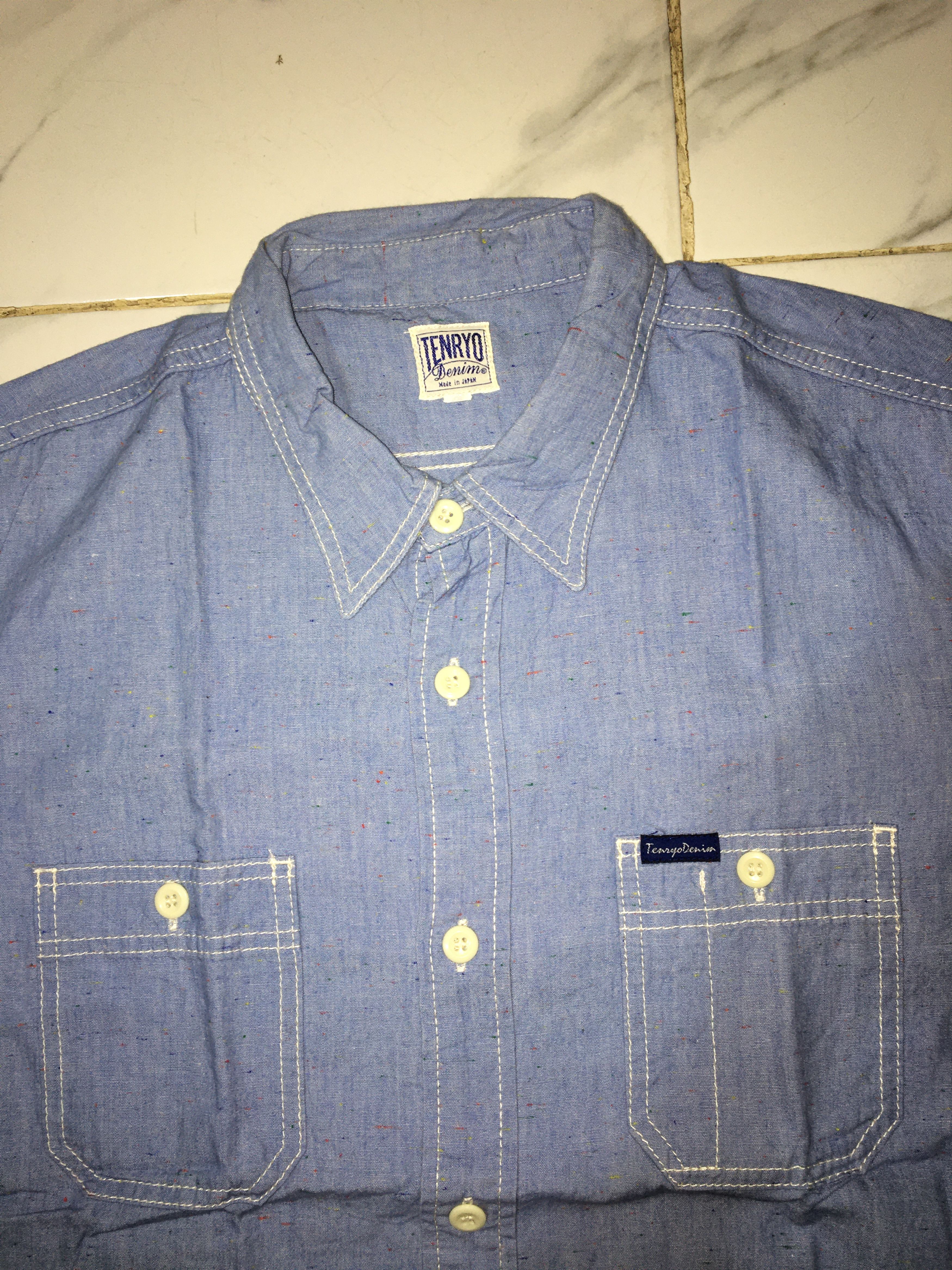 Designer × Japanese Brand TENRYO denim shirts (Button Ups) Size US L / EU 52-54 / 3 - 2 Thumbnail