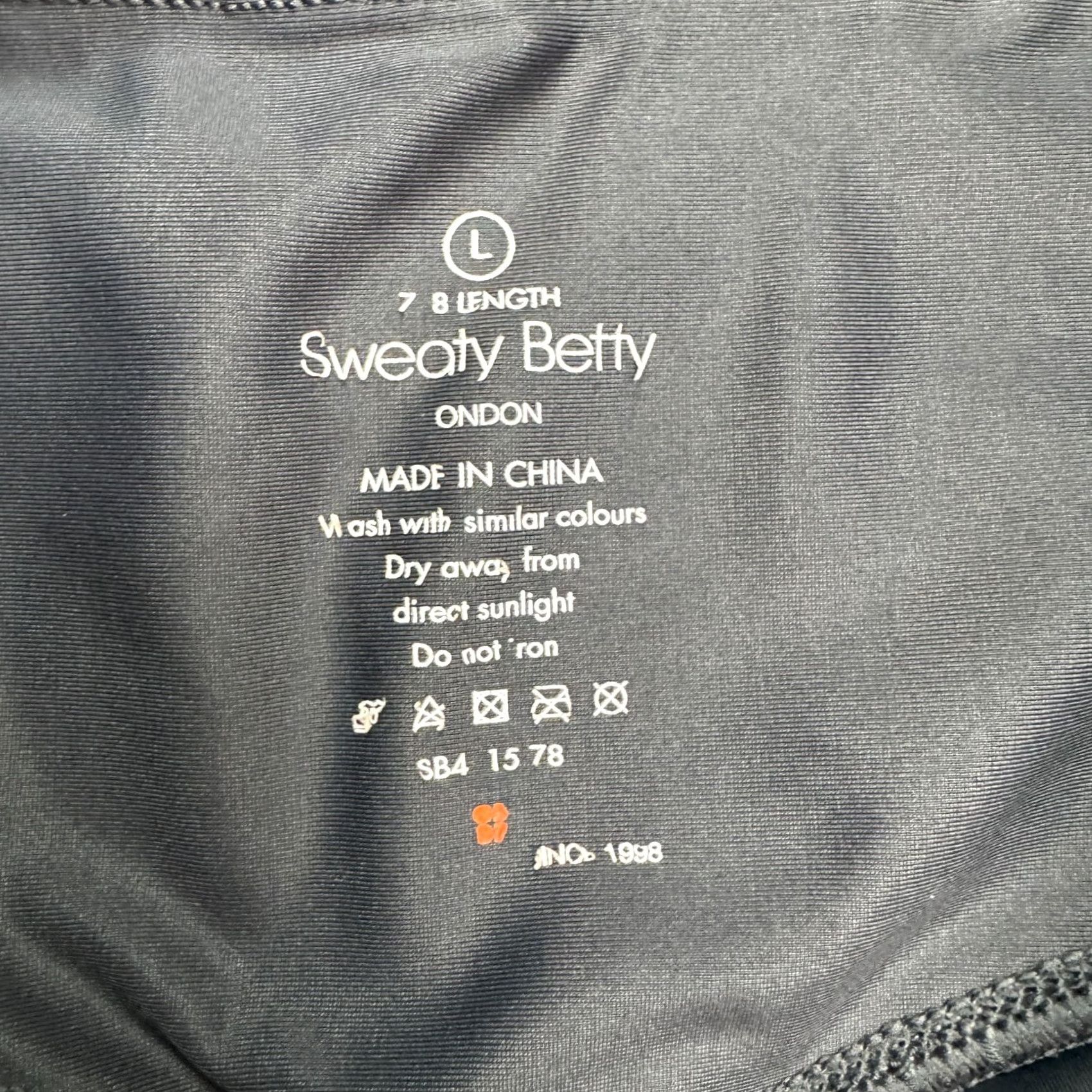 Sweaty Betty VINTAGE Sweaty Betty Activewear Crop Leggings Womens L Gray 7/8 High Rise Yoga Size 36" / US 14 / IT 50 - 7 Thumbnail