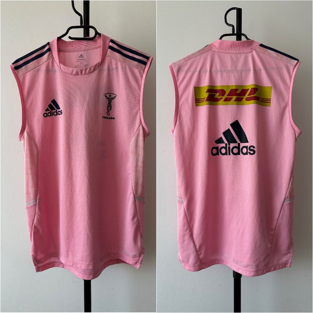 Adidas 2021 Harlequins Adidas Sleeveless Rugby training shirt Size US M / EU 48-50 / 2 - 1 Thumbnail