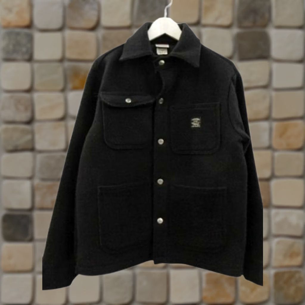Vintage VINTAGE POINTER Coverall Jacket BLACK Size S Mens Regular Damaged Stained Size US 29 - 1 Thumbnail