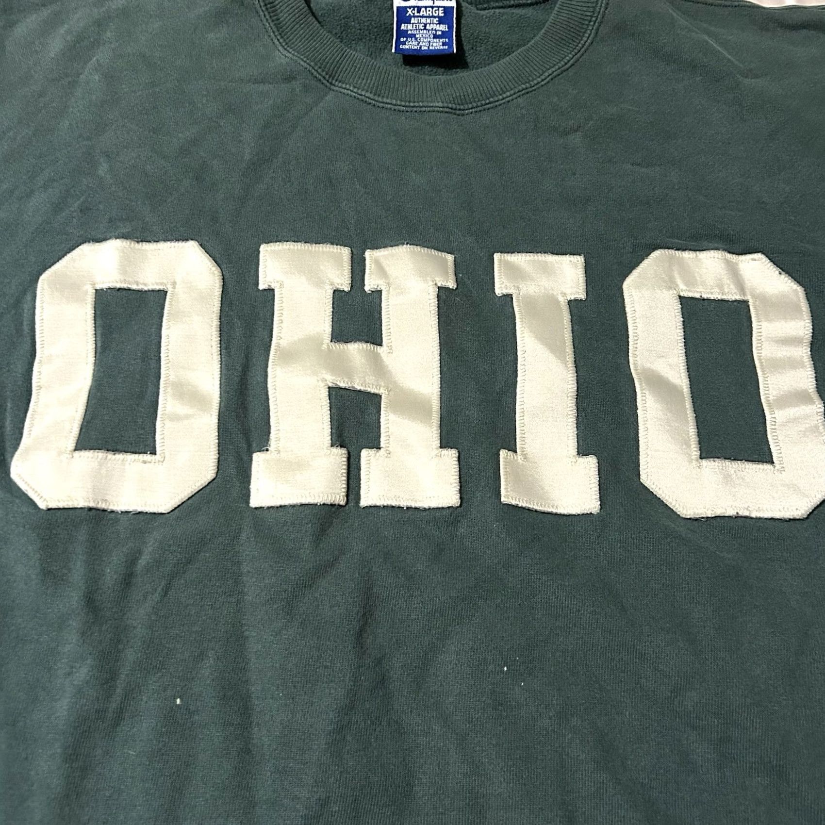 Champion VINTAGE Champion Sweatshirt Ohio University 90s Size XL Green Men Pullover XL Size US XL / EU 56 / 4 - 2 Thumbnail