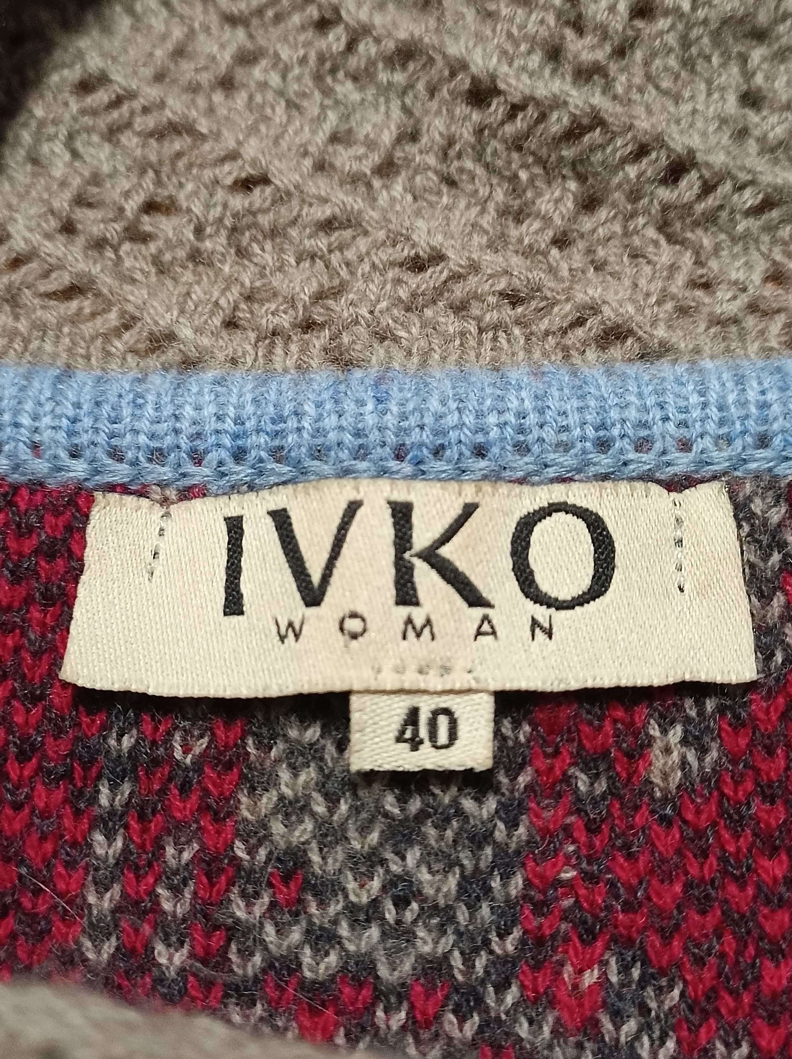 Designer IVKO Floral Brocade Patern Wool Cardigan Jacket EU 40 Size S / US 4 / IT 40 - 10 Thumbnail