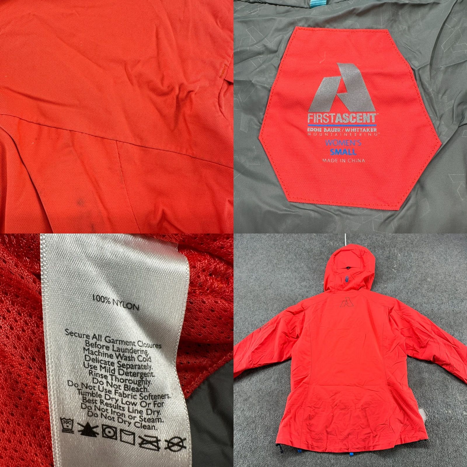 Eddie Bauer Eddie Bauer Jacket Womens Small Pink Hooded Rain Coat Nylon First Ascent Shell Jacket Size S / US 4 / IT 40 - 8 Thumbnail