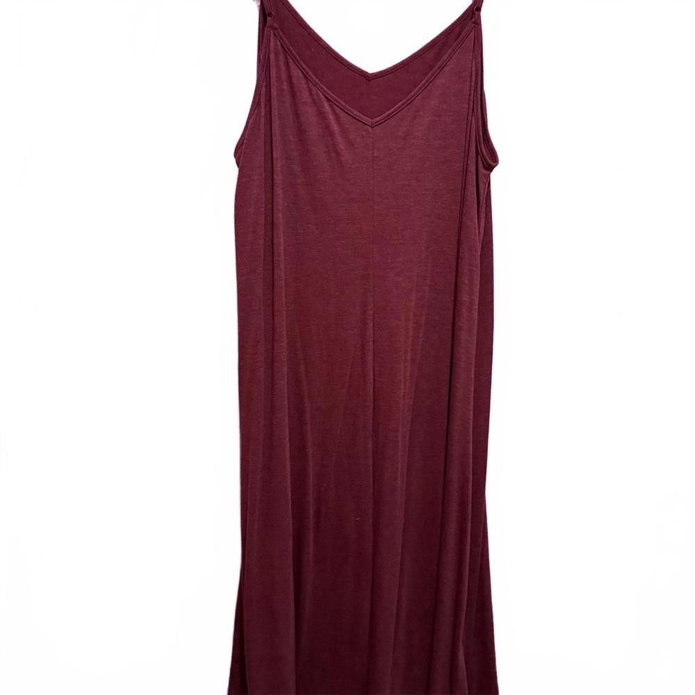 Designer Stylish Maroon Maxi Dress Size 4XL / US 24-26 - 1 Thumbnail