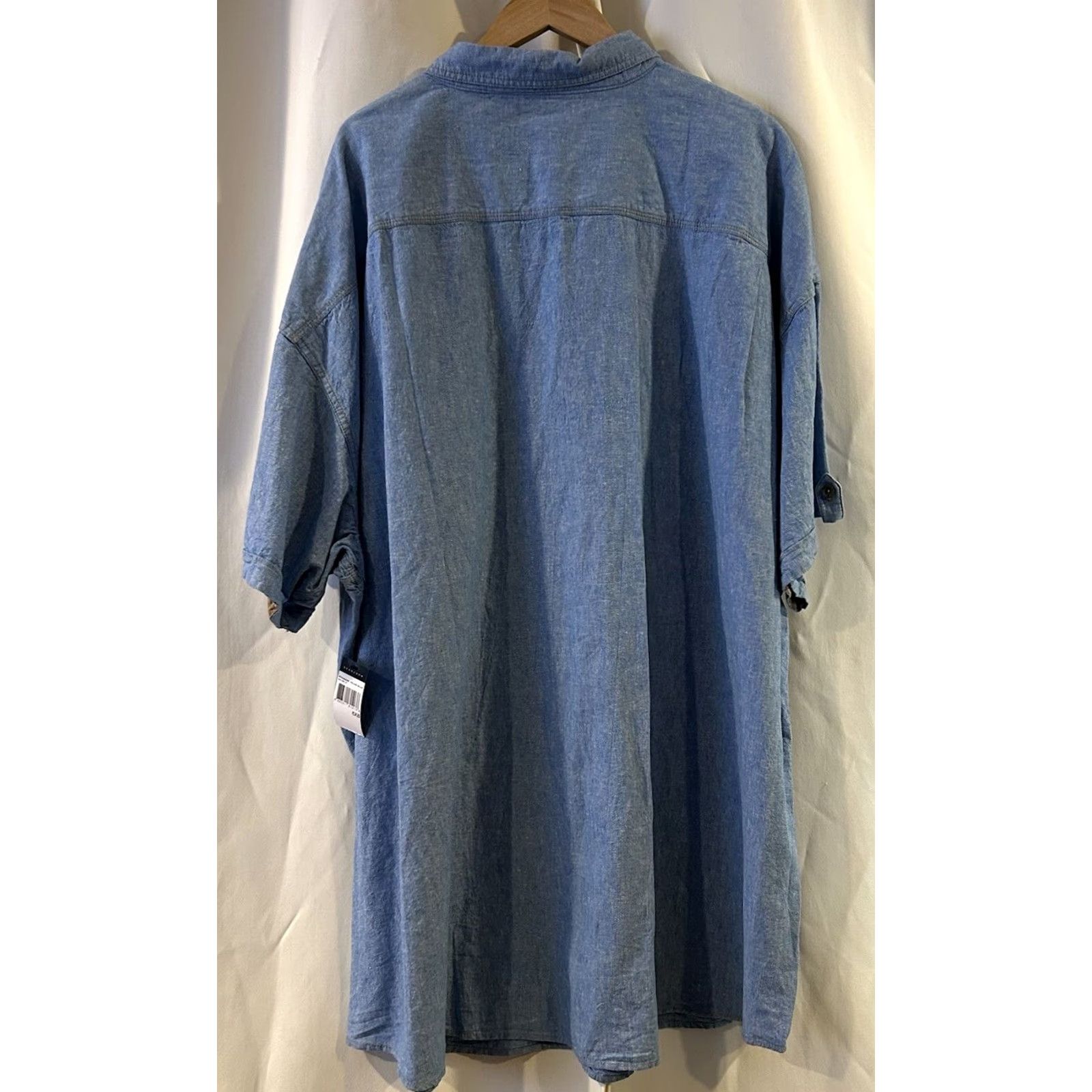 Sean John NWT SEAN JOHN Button-Down Shirt Big & Tall 6XB Blue Cotton Blend Short Sleeve Men’s Button-Up Casual Business Size US XXL / EU 58 / 5 - 3 Thumbnail
