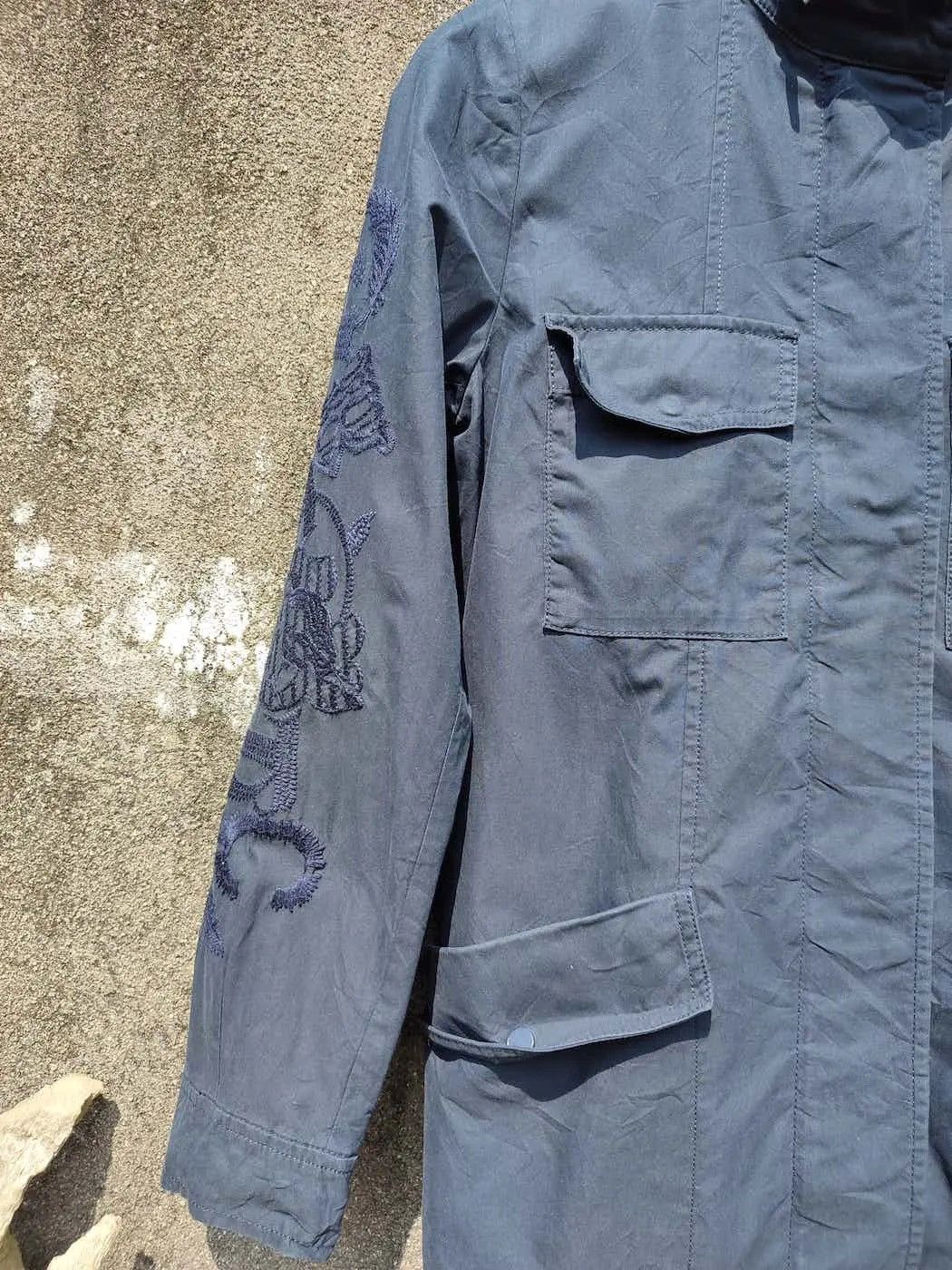 Designer LIST Utility Field Jacket Korean Designer Embroidered Sleeve Size US M / EU 48-50 / 2 - 3 Thumbnail