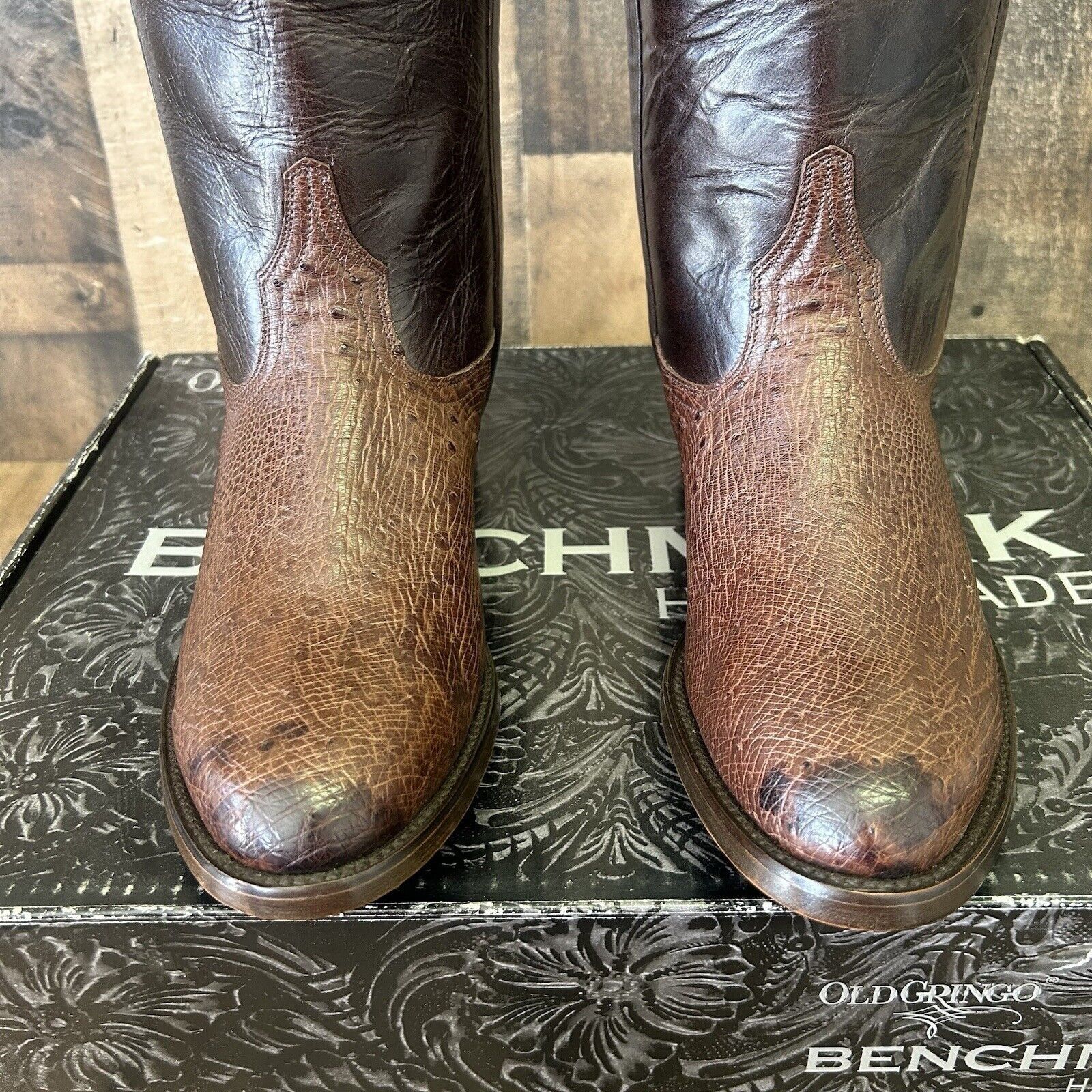 Old Gringo Old Gringo Smooth Ostrich Western Cowboy Boots Mens 9 D Size US 9 / EU 42 - 7 Thumbnail