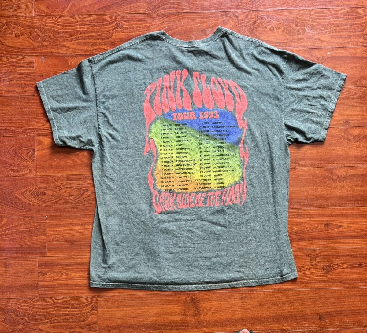 Pink Floyd M - 1973 Pink Floyd The Dark Side of The Moon Tour Tee Size US M / EU 48-50 / 2 - 4 Thumbnail