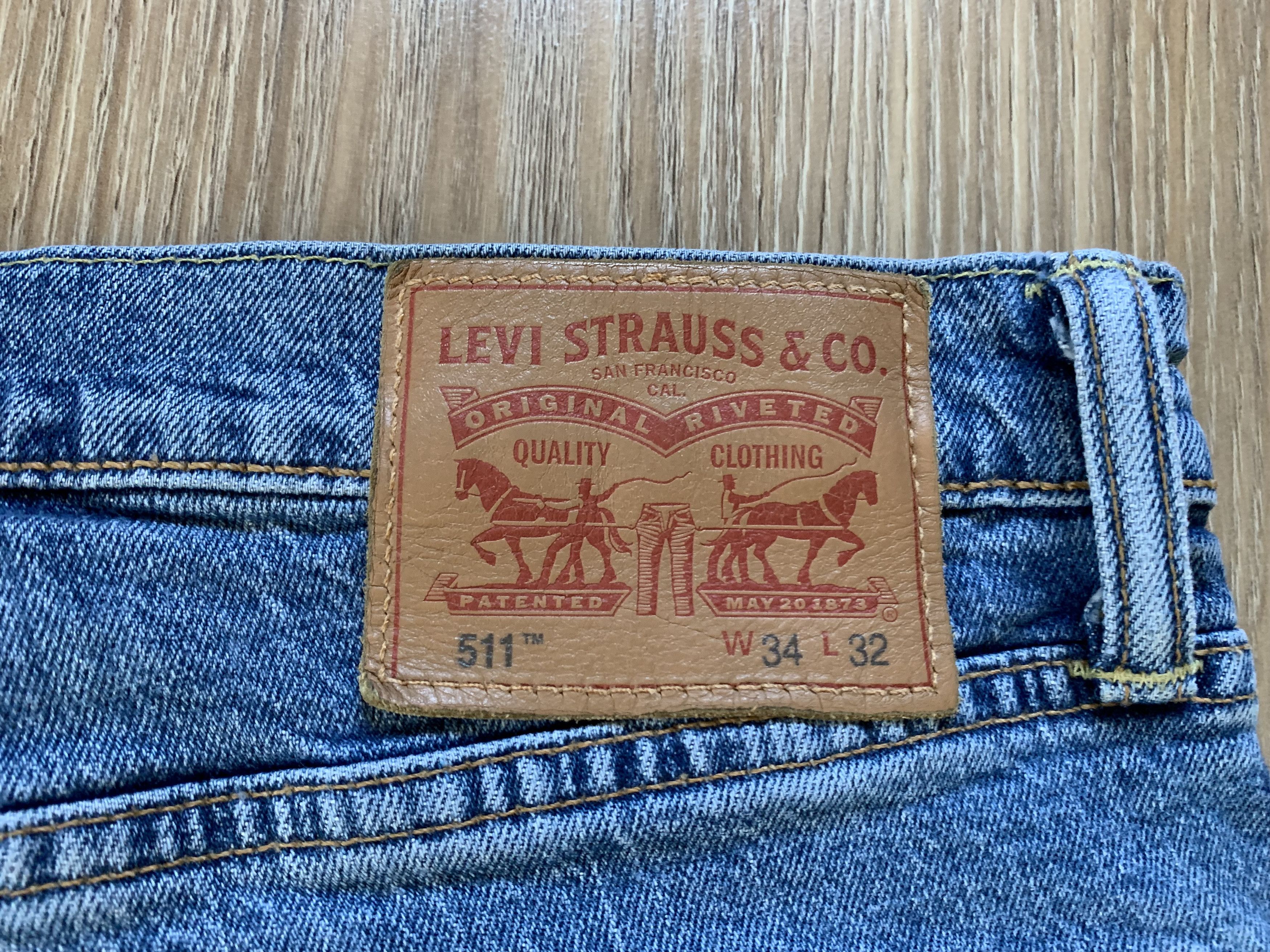 Levi's × Vintage Levis 511 Stretch Light Blue Denim Jeans Size US 34 / EU 50 - 7 Thumbnail