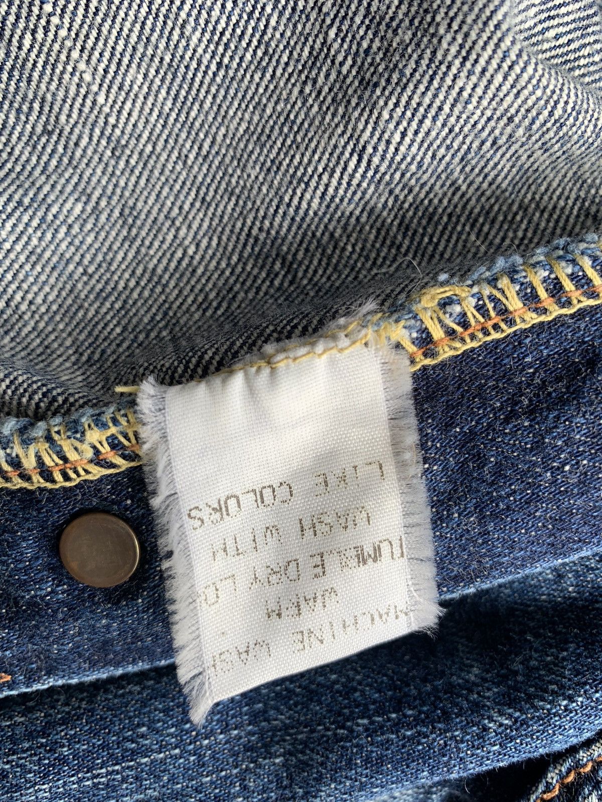 Full Count & Co. FULL COUNT SELVEDGE BUTTON FLY FADED DISTRESSED DENIM Size US 31 - 14 Thumbnail