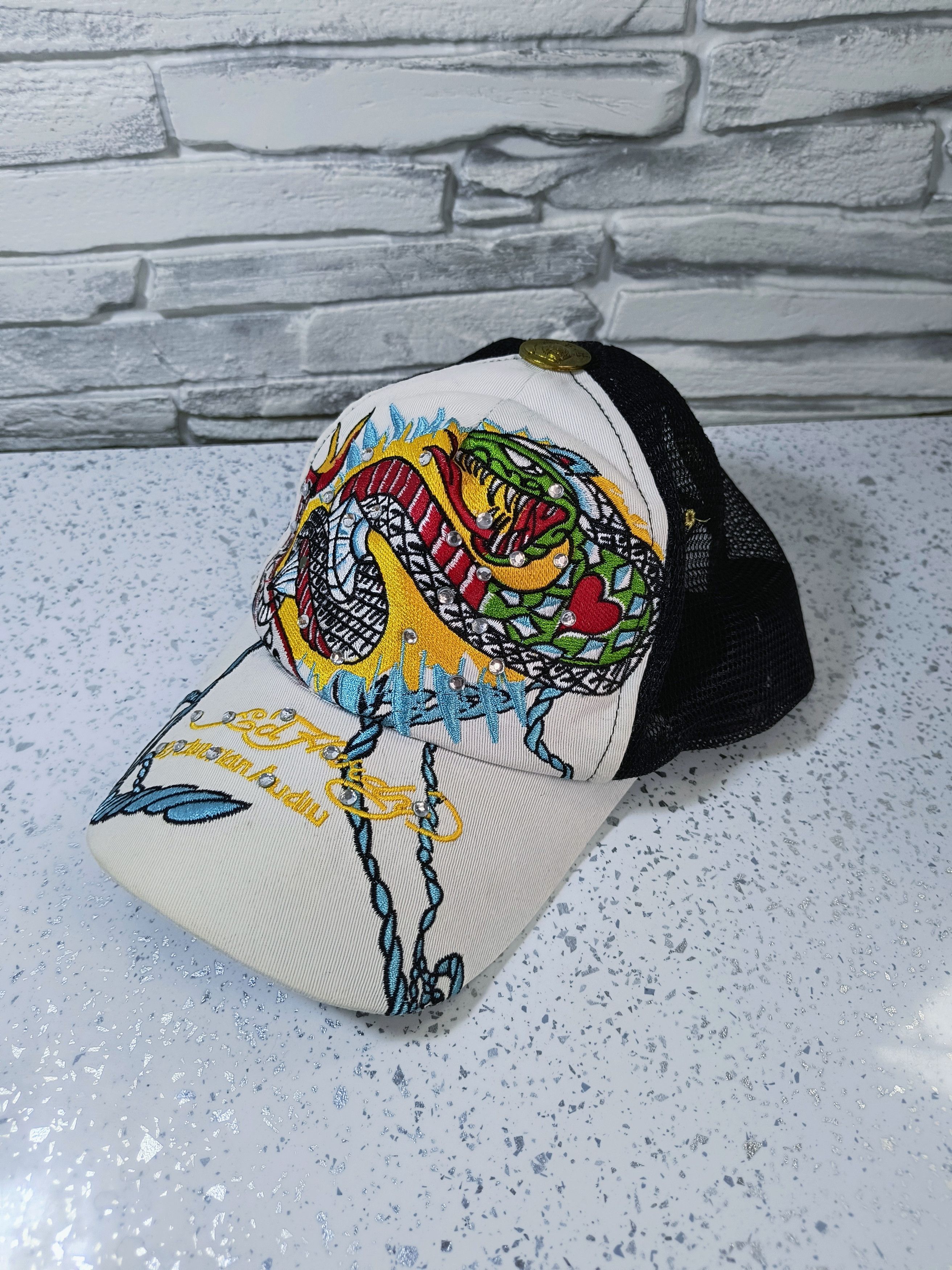 Christian Audigier × Ed Hardy Ed Hardy Snake Flame Trucker Cap Size ONE SIZE - 1 Thumbnail