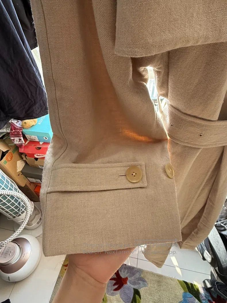 The Row The Row Trench coat beige linen wool Size M / US 6-8 / IT 42-44 - 9 Thumbnail