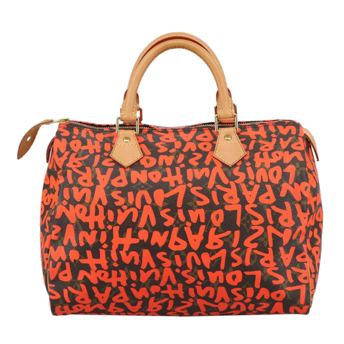 Louis Vuitton Speedy 30 Orange Canvas Handbag (Pre-Owned) Size ONE SIZE - 1 Thumbnail