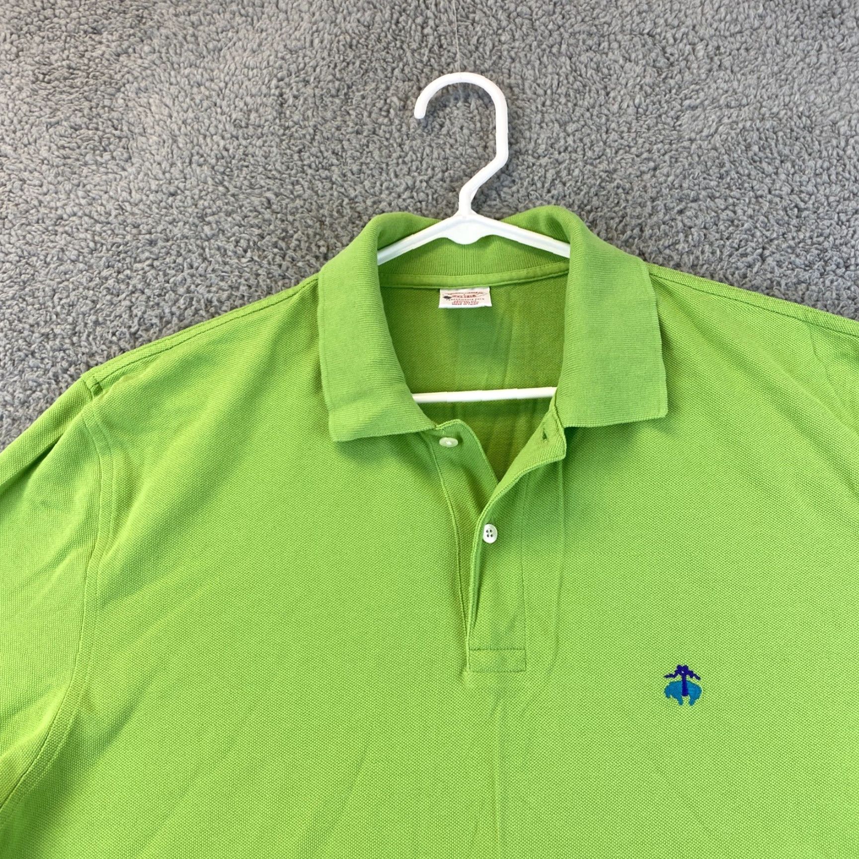 Brooks Brothers VINTAGE Brooks Brothers Polo Shirt Green Short Sleeve L Men Golf 43-19 Slimming Cotton Accessories? Size US L / EU 52-54 / 3 - 2 Thumbnail