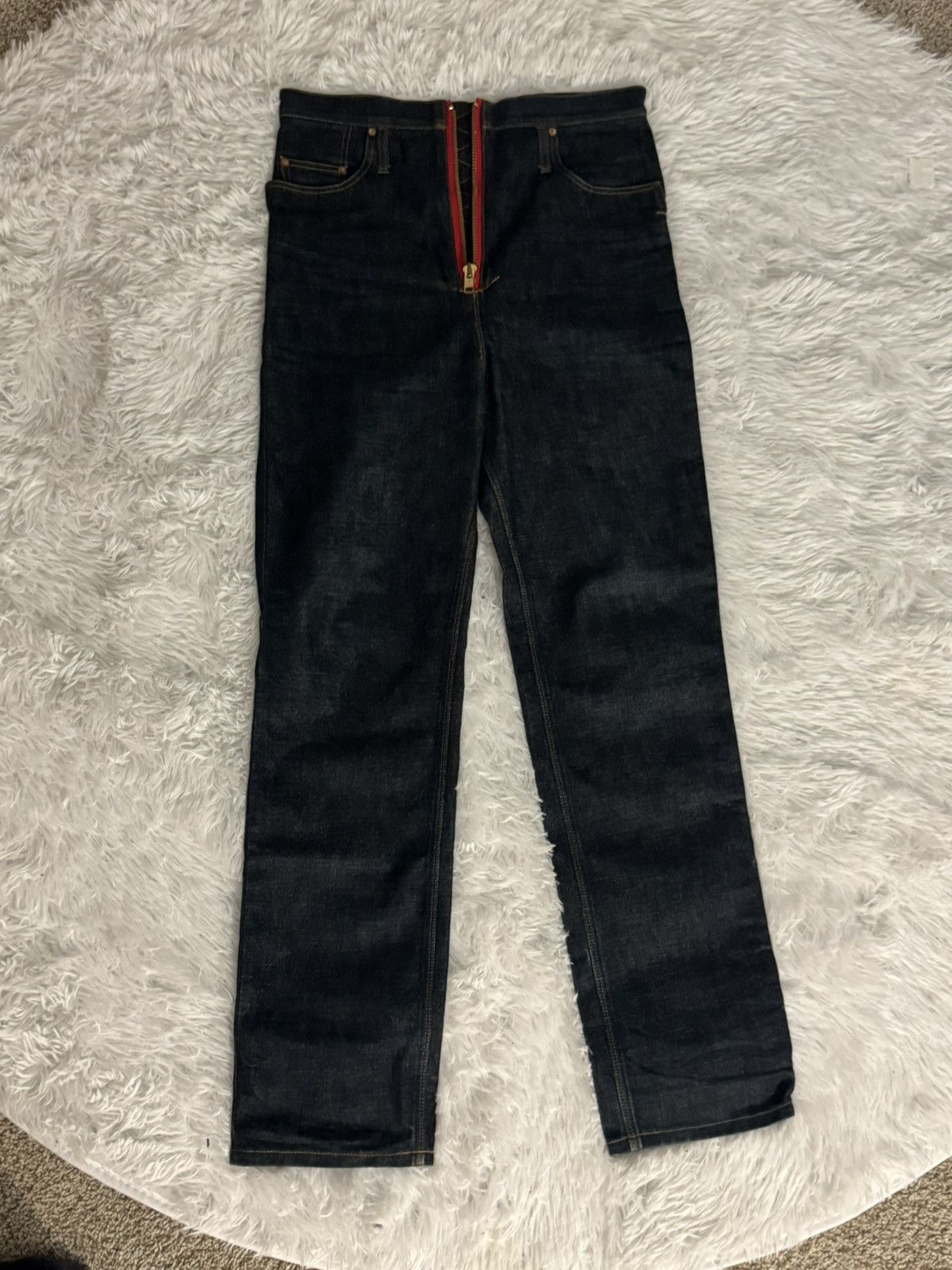 KOZABURO Kozaburo Classic High-Waisted Straight Denim Size US 32 / EU 48 - 4 Thumbnail