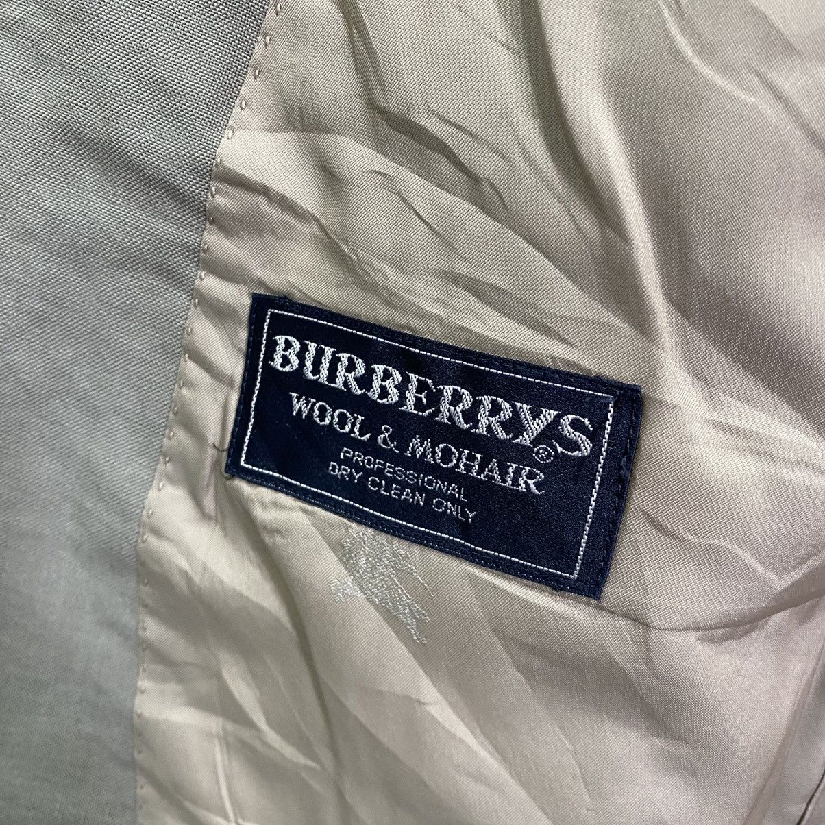 Burberry Vintage Burberrys Wool & Mohair Blazer Grey BE4 (US 38S) Size 38S - 13 Thumbnail