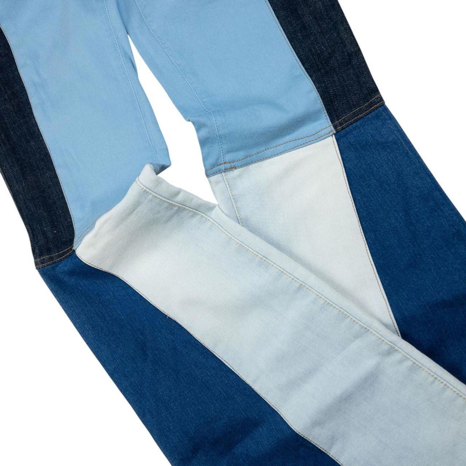 Armani Exchange Vintage Armani Jeans Colour Block Flared Denim Jeans W30 Size 30" / US 8 / IT 44 - 6 Thumbnail