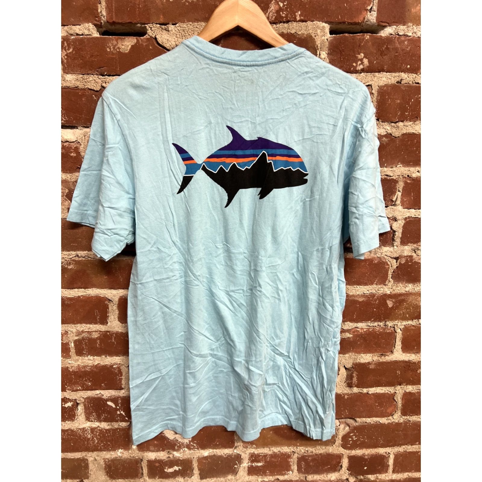 Patagonia Patagonia T-Shirt Mens Medium Blue Fish Graphic Responsibili Tee Shirt T30 Size US M / EU 48-50 / 2 - 3 Thumbnail
