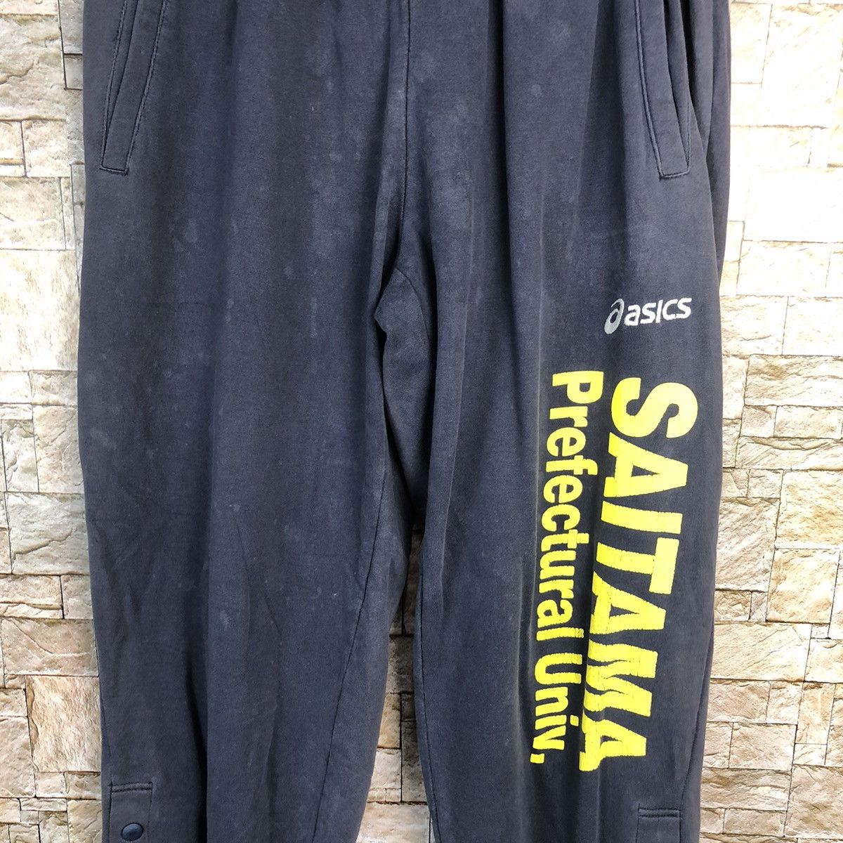 Asics Asics Saitama Prefectural Univ Dark Blue Joggers Pants #A454 Size US 28 / EU 44 - 6 Thumbnail