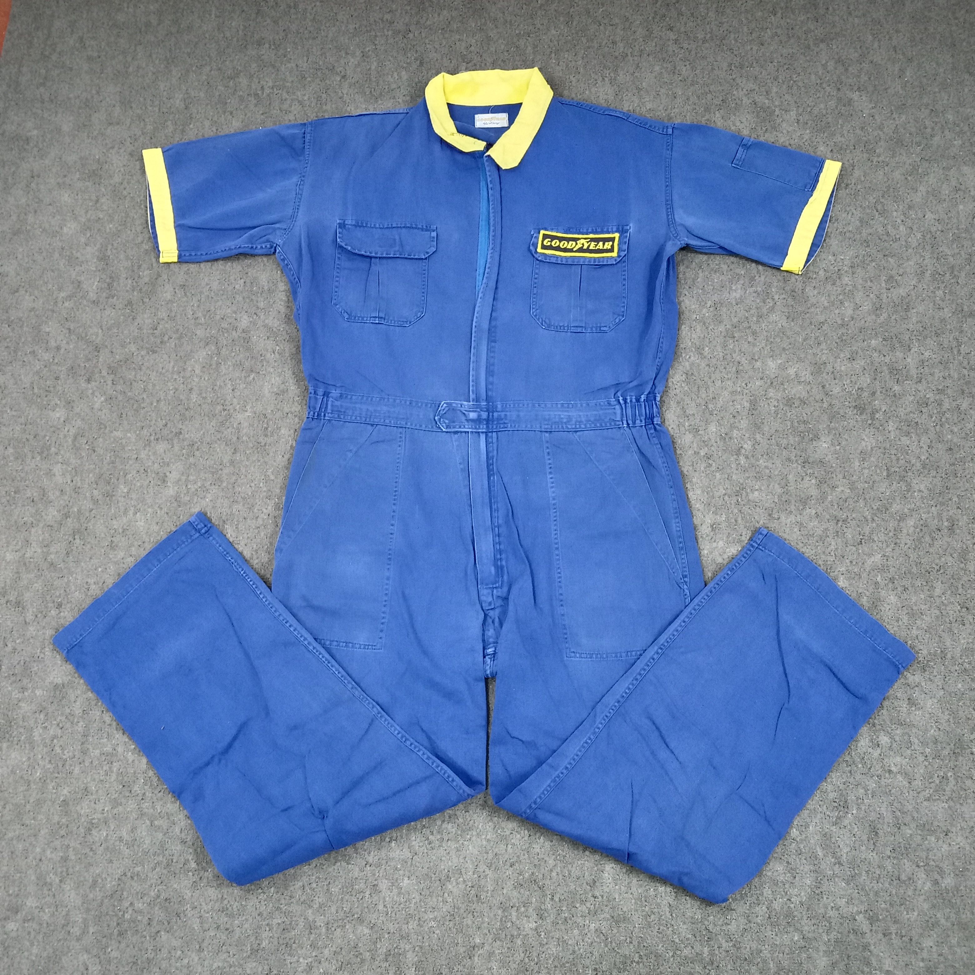 Japanese Brand × Vintage Good Year Racing Formula One F1 Coverall Jacket Size US XL / EU 56 / 4 - 4 Thumbnail