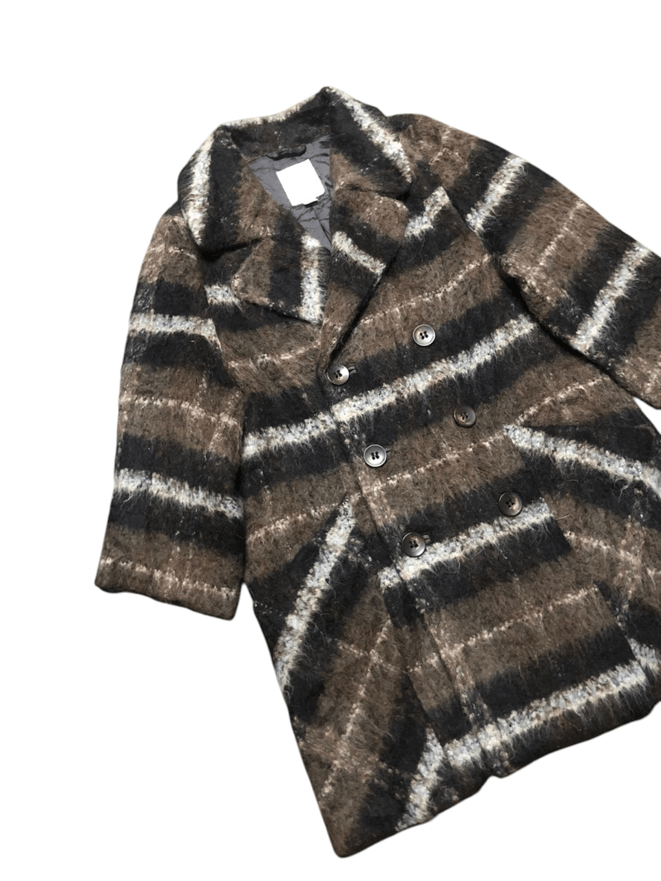 Diesel Diesel Checked Mohair Double Breasted Overcoat Size XS / US 0-2 / IT 36-38 - 7 Thumbnail