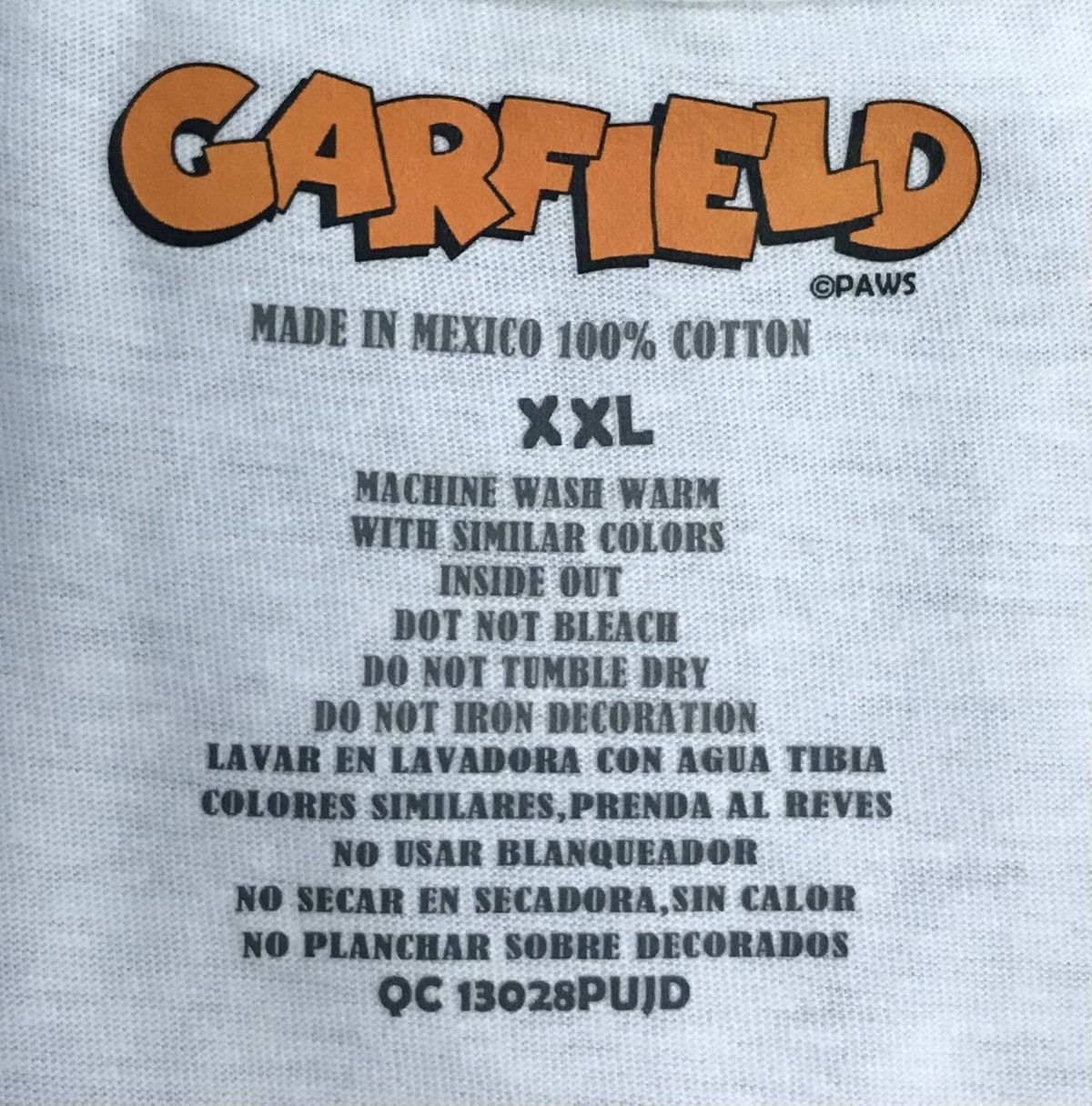 Vintage Vintage Garfield Never Hit Soft Shirt Size US XXL / EU 58 / 5 - 9 Thumbnail
