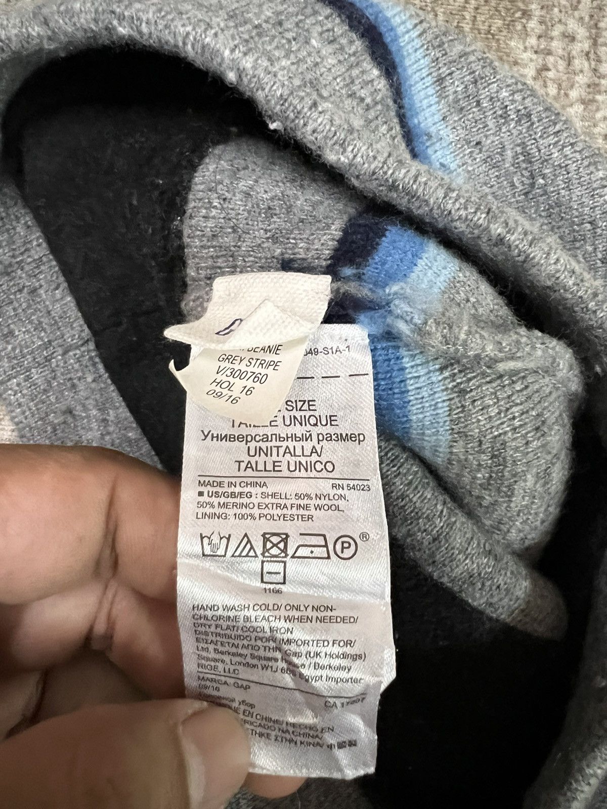 Gap Gap Striped Beanie Hats Size ONE SIZE - 7 Thumbnail