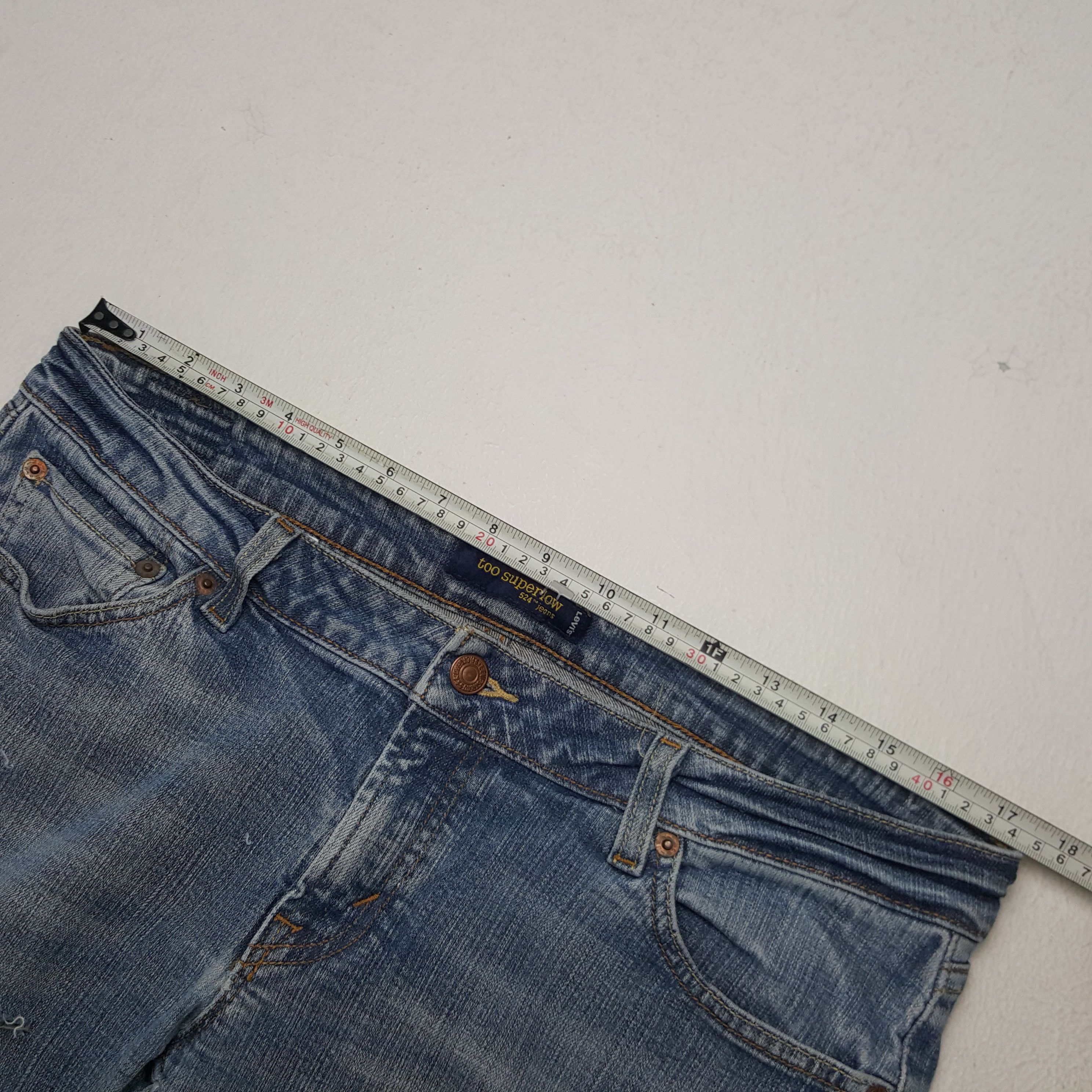 Levi's × Vintage Vintage Levi's Too Superlow Denim Jeans Size 34" / US 12 / IT 48 - 7 Thumbnail