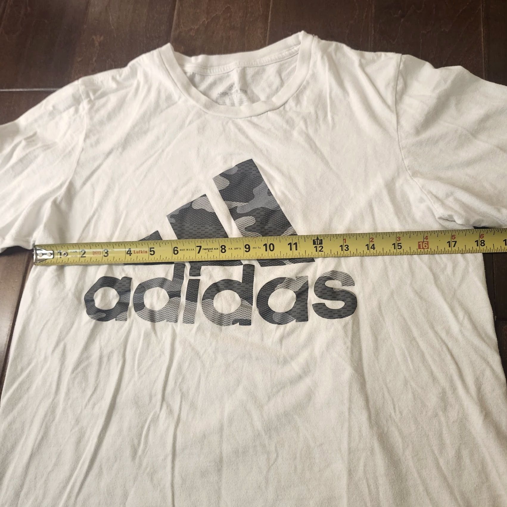 Adidas Adidas Men's T-Shirt M White Camo Graphic Short Sleeve Crew Neck Logo Modern Designer Classic Mens Size US M / EU 48-50 / 2 - 6 Thumbnail