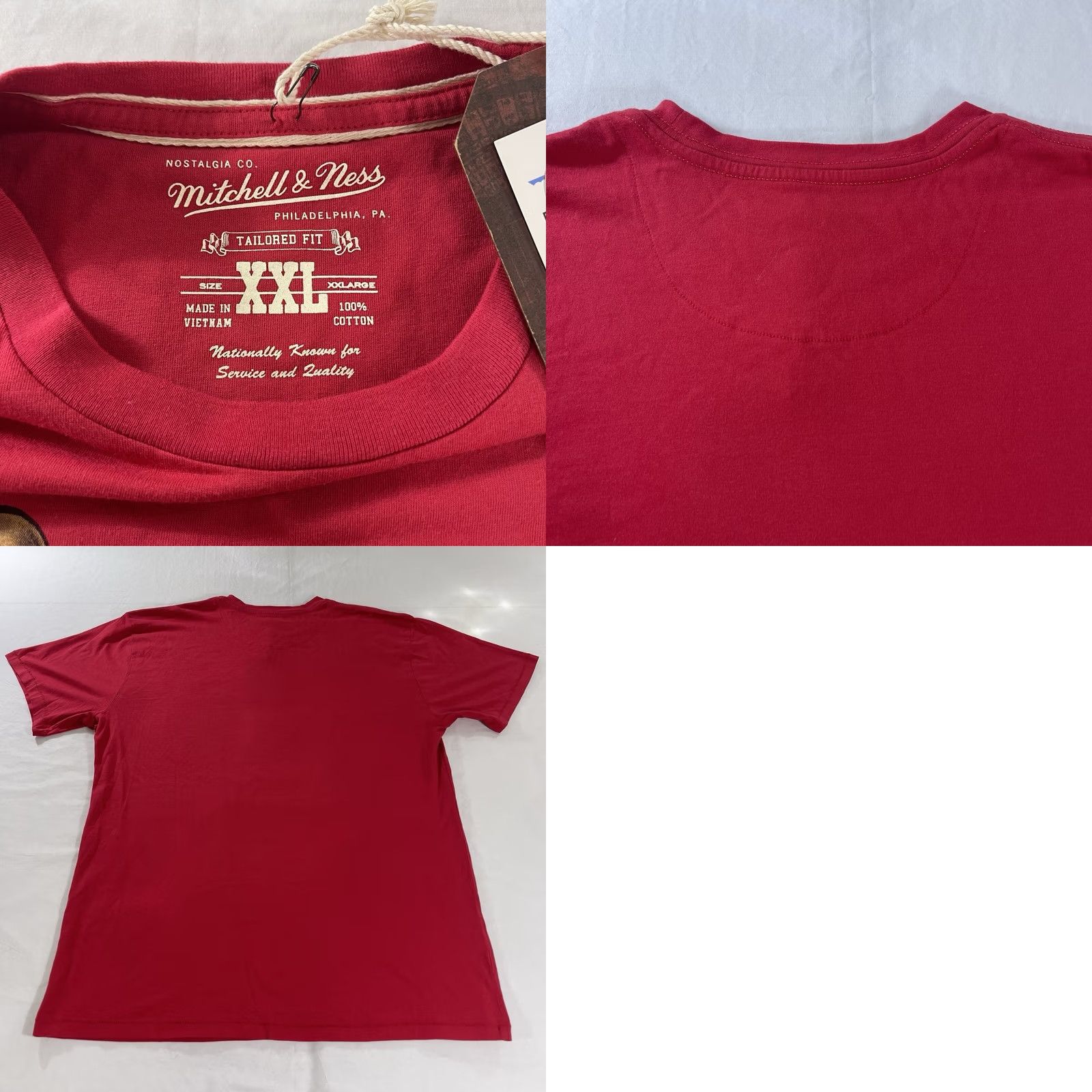 Mitchell & Ness Mitchell and Ness T-Shirt Cincinnati Reds Johnny Bench All Star 2XL Red Graphic Shirts & Tops Mens Size US XXL / EU 58 / 5 - 9 Thumbnail
