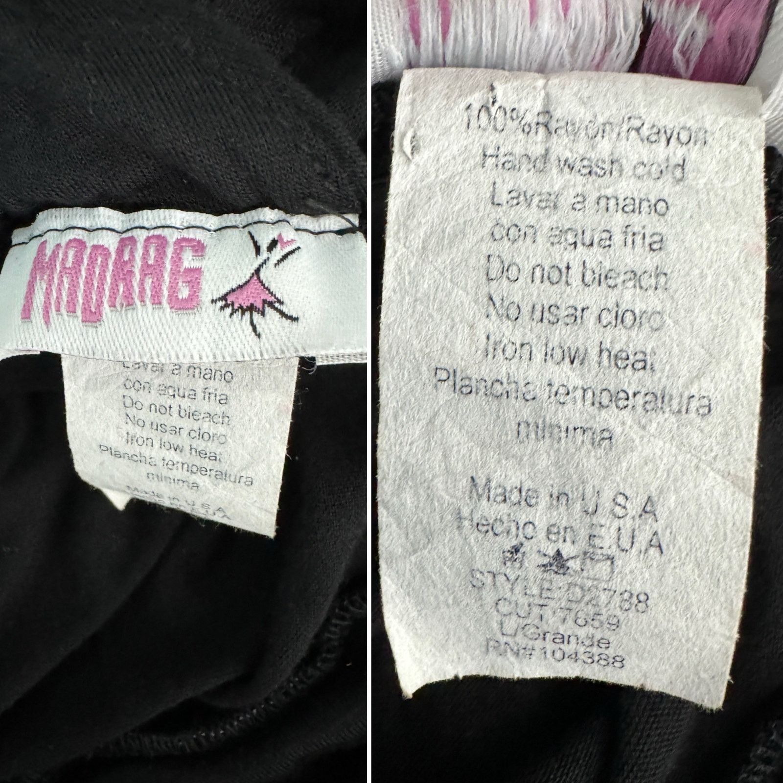 Vintage Vintage 80s deep V rosette tie back party dress size M/L Size M / US 6-8 / IT 42-44 - 5 Thumbnail