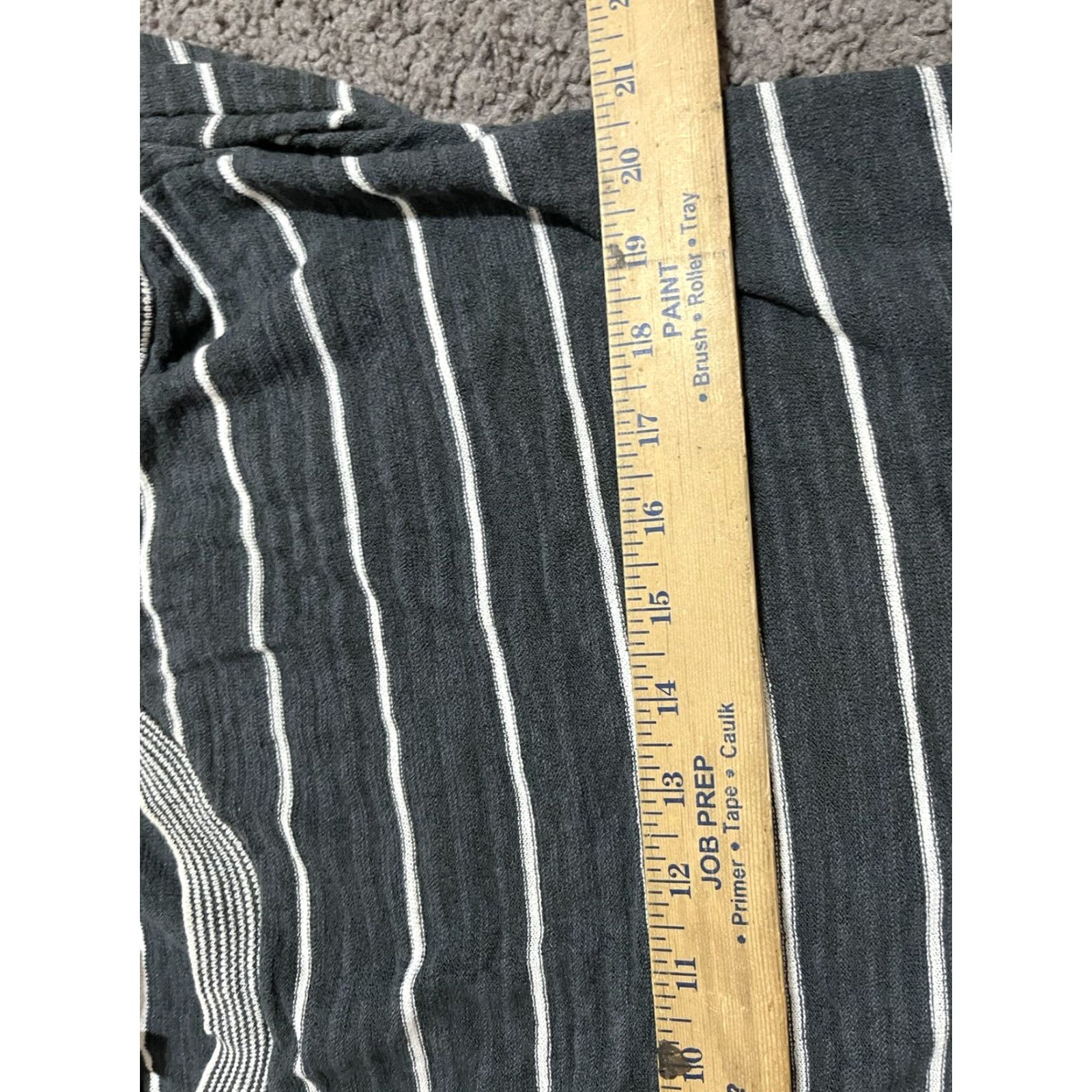 Loft VINTAGE LOFT Sweater Shirt Womens Gray Cold Shoulder Long Sleeve Pullover M Knit 100% Cotton Cardigan Classic Women Size M / US 6-8 / IT 42-44 - 4 Thumbnail