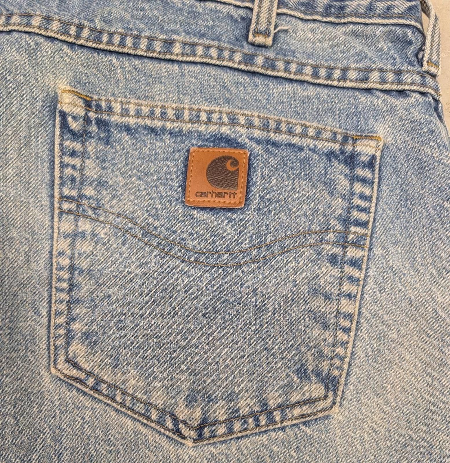 Carhartt Y2K Carhartt Light-Blue Denim Dsitressed Jeans Size US 30 / EU 46 - 3 Thumbnail