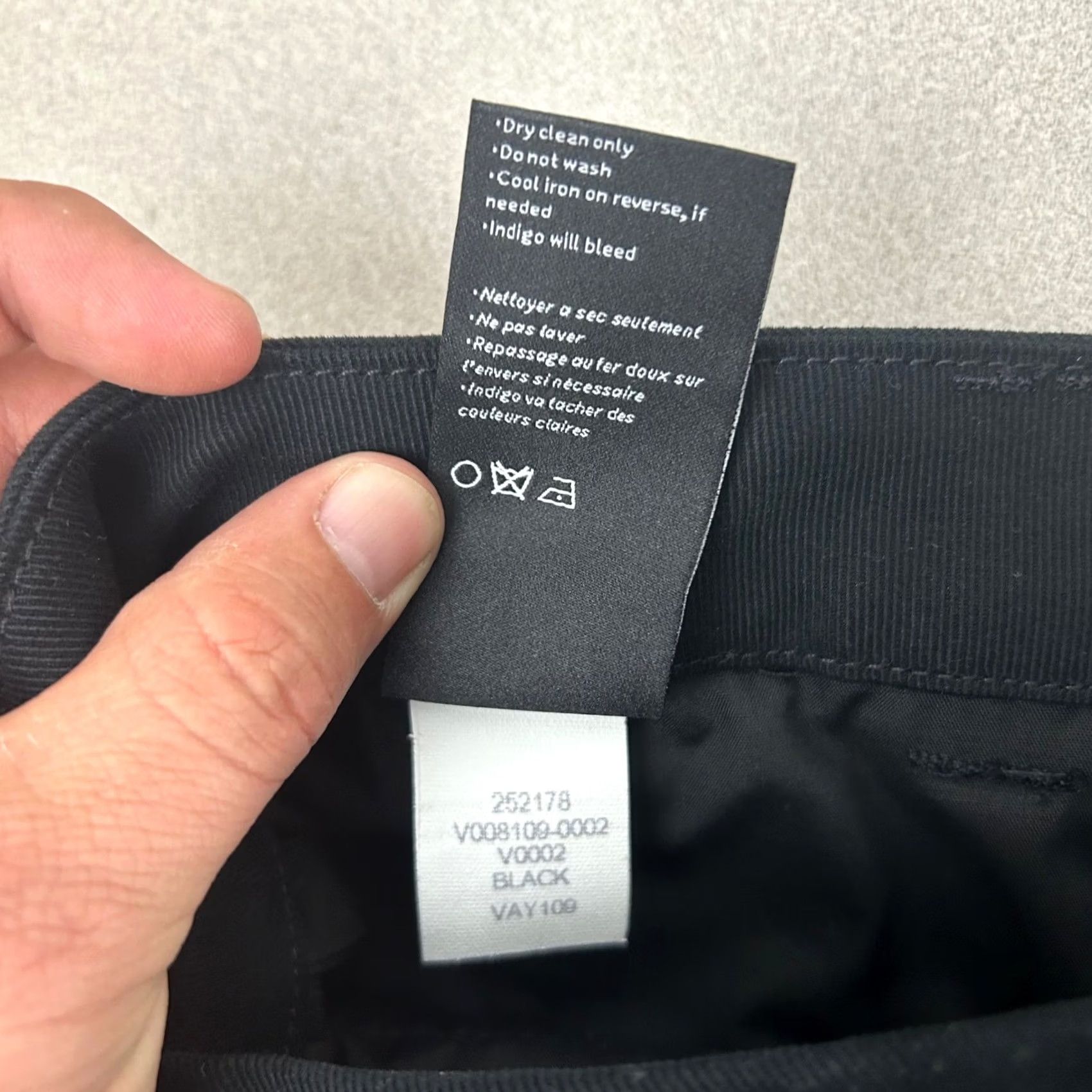 Vintage Vayder Trousers Pants Men 38x32 Black Button Fly Cotton Stretch VAY109 Made USA Size US 38 / EU 54 - 6 Thumbnail