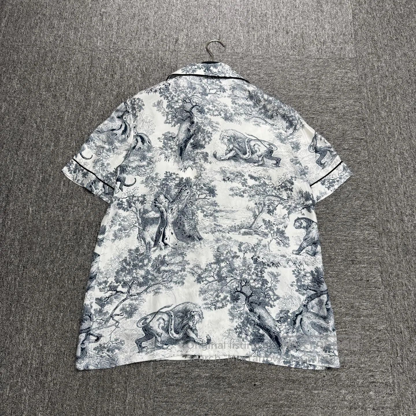 Dior Dior Zoo silkworm silk short-sleeved shirt| Size L / US 10 / IT 46 - 2 Thumbnail