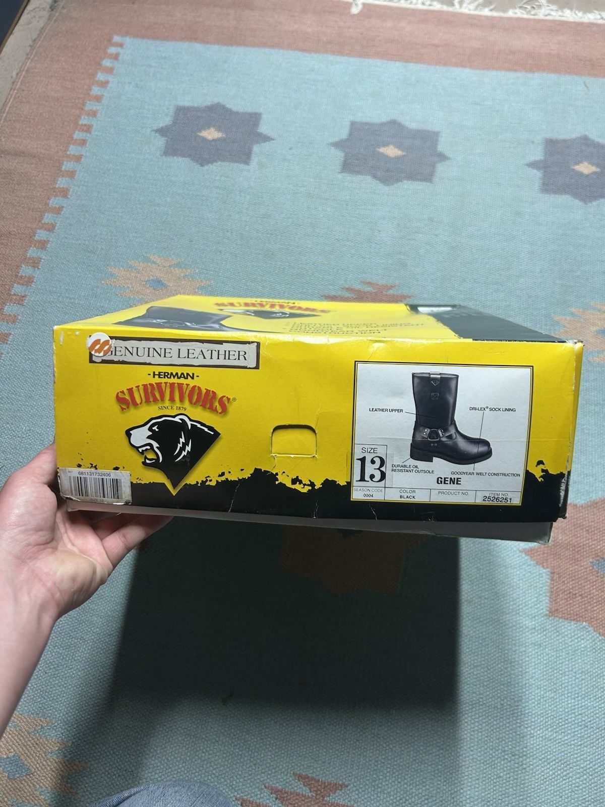 Vintage Vtg Herman survivor leather Gene boots motorcycle enginee 13 Size US 13 / EU 46 - 8 Thumbnail