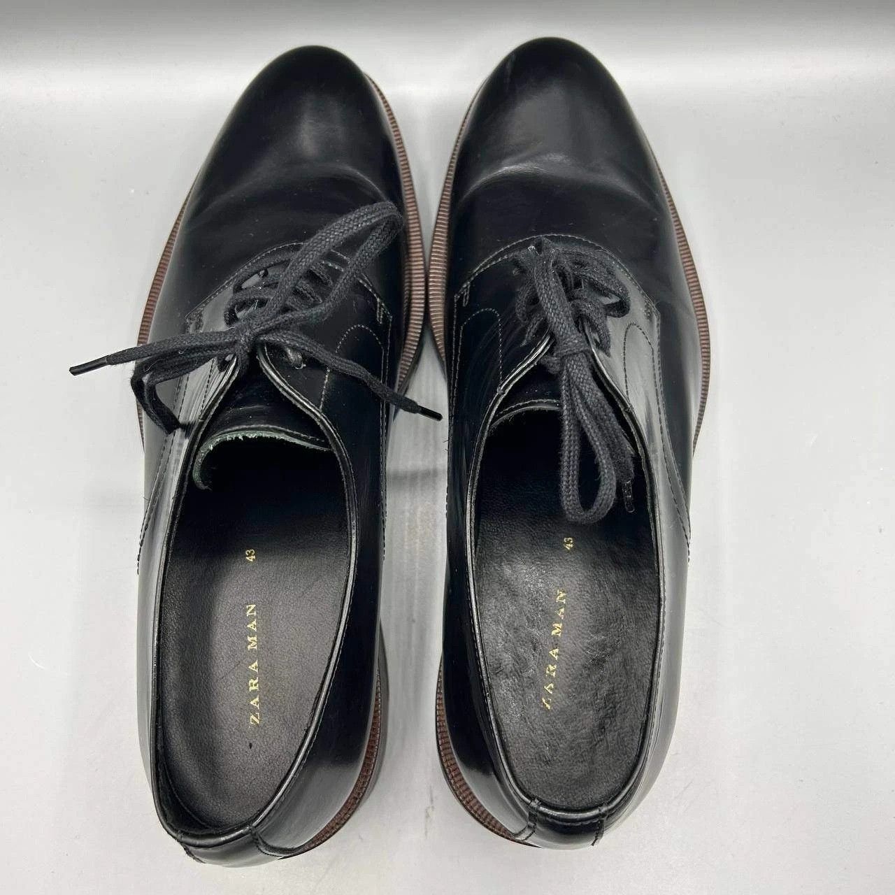 Zara Zara Derby Shoes Men Size EU 43 US 10 Leather Camo Sole Size US 10 / EU 43 - 3 Thumbnail