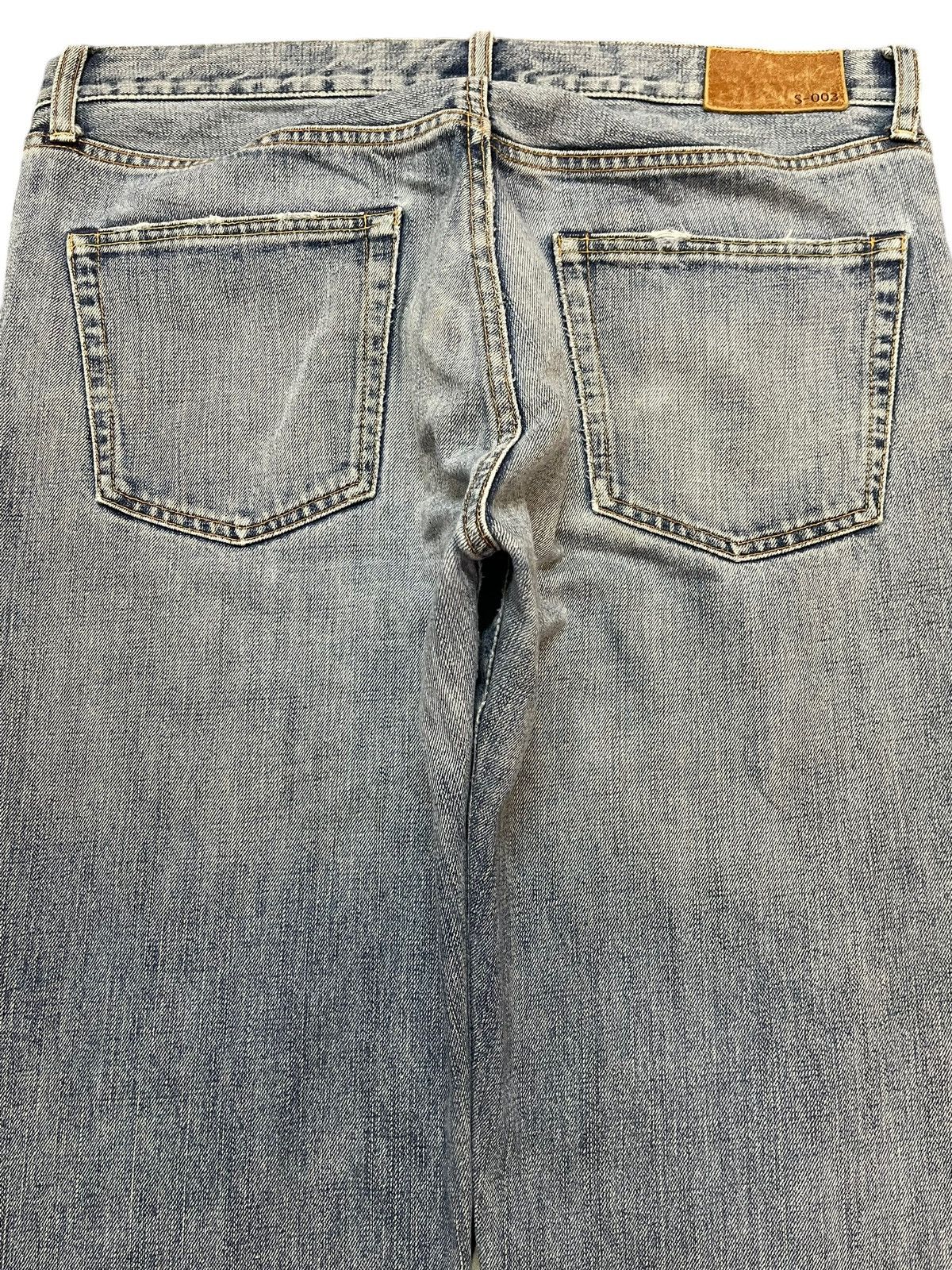 Uniqlo Vintage Y2K Japanese Uniqlo Blue Faded Wash Wide Leg Baggy Size US 36 / EU 52 - 5 Thumbnail