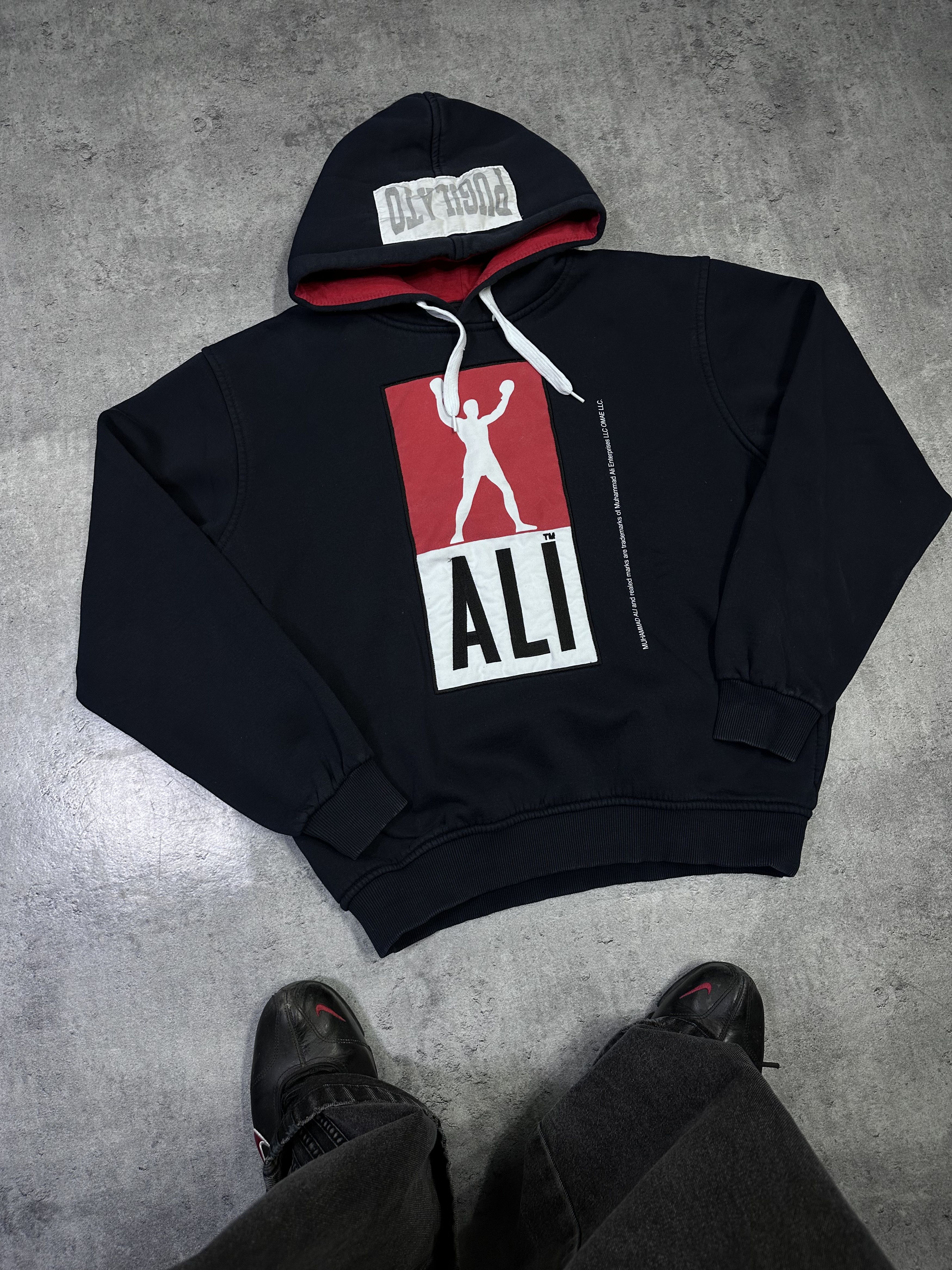 Vintage muhammad ali dolce gabbana style hoodie navy blue Size US L / EU 52-54 / 3 - 1 Thumbnail