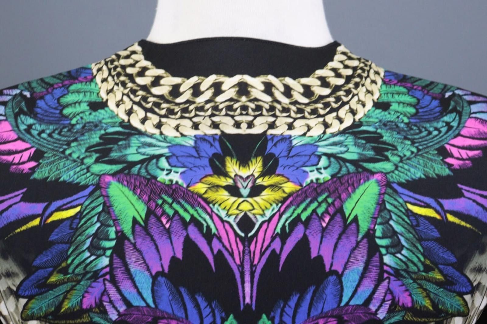 Just Cavalli Just Cavalli Black V-Neck Art Animals Knee Dress Size 40 Size M / US 6-8 / IT 42-44 - 10 Thumbnail