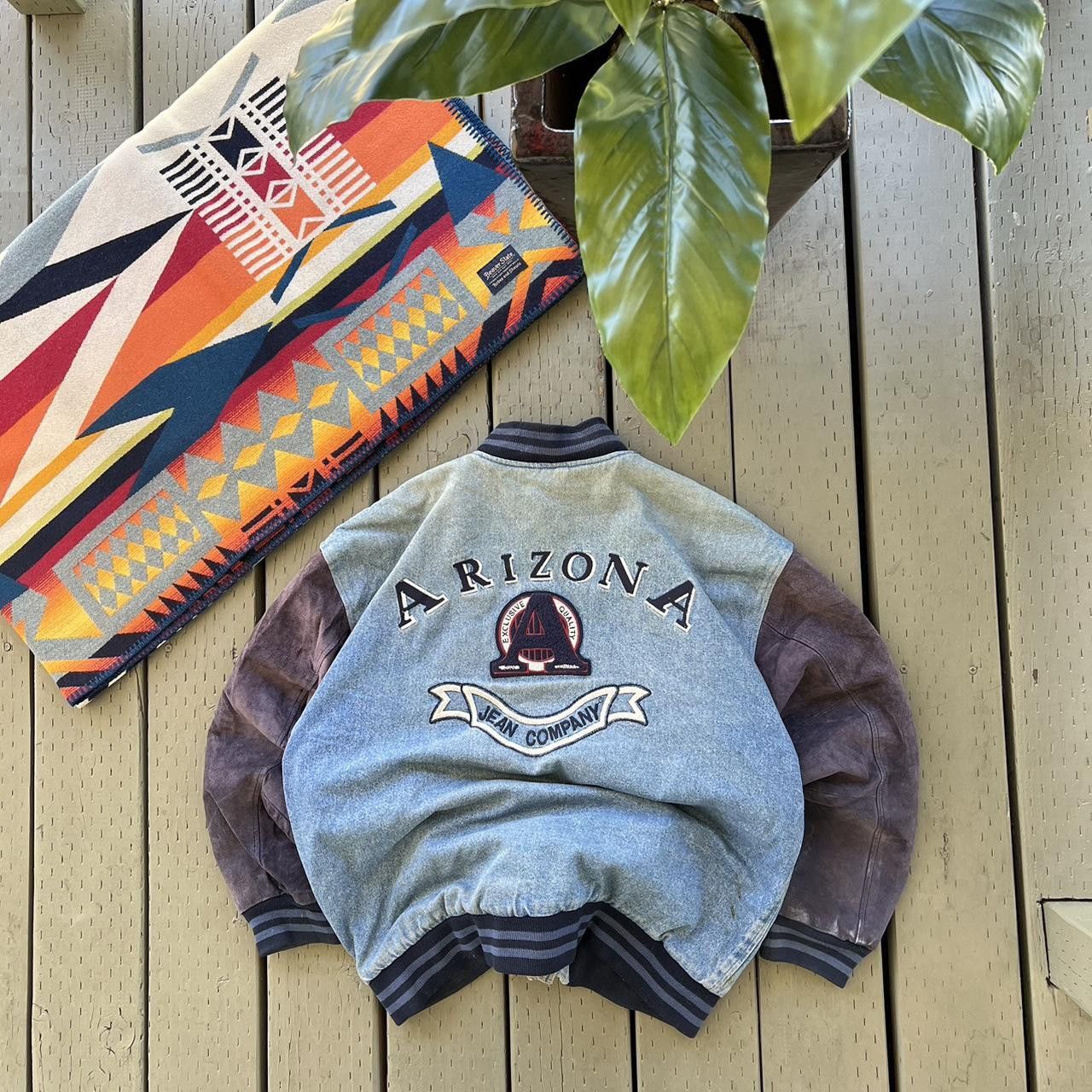 Arizona Jean Co. Vintage Arizona Denim Varsity jean jacket Size US L / EU 52-54 / 3 - 1 Thumbnail
