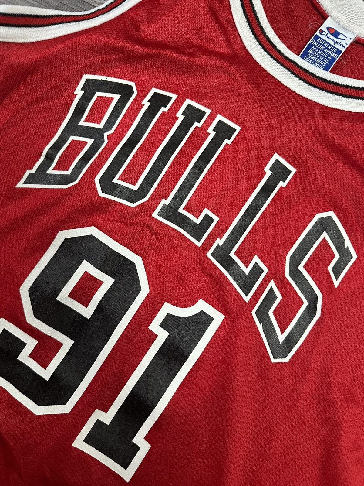 Champion Champion Chicago Bulls Dennis Rodman 91 Vintage Jersey Size US L / EU 52-54 / 3 - 5 Thumbnail