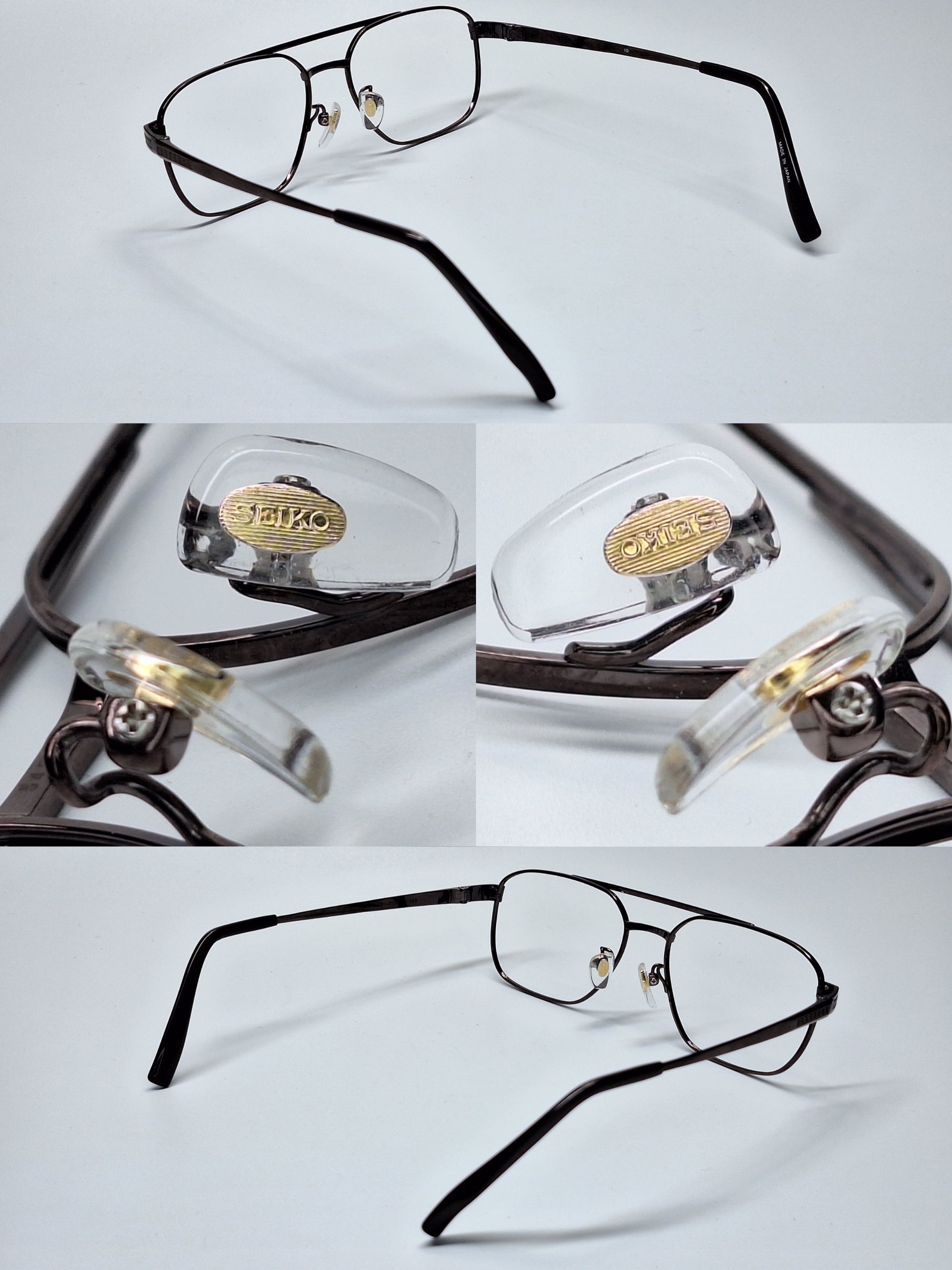 Seiko Seiko T-8025 IO Ti-P Beta Titanium Double Bridge Frame Size ONE SIZE - 8 Thumbnail